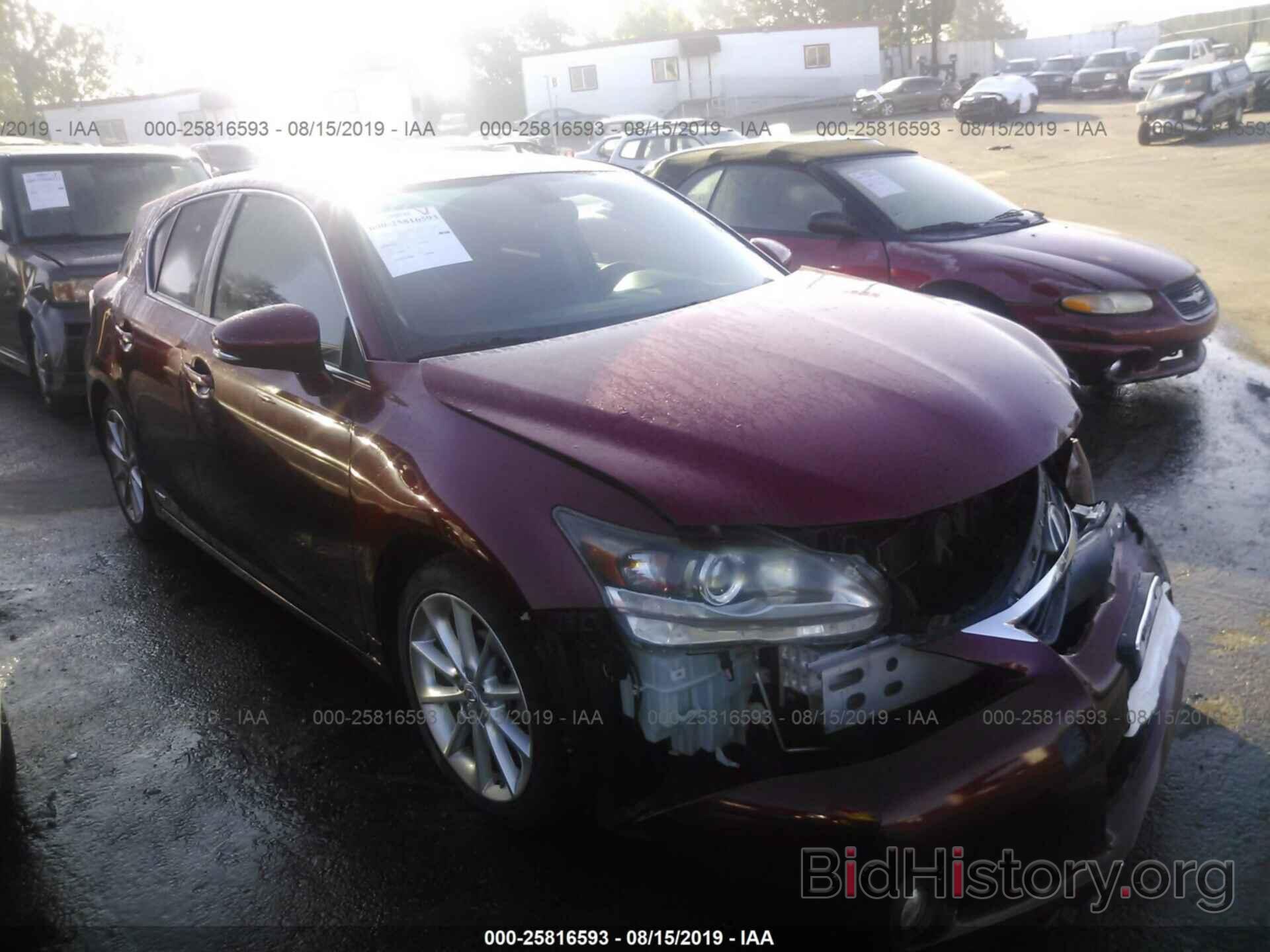 Photo JTHKD5BH8C2099042 - LEXUS CT 2012