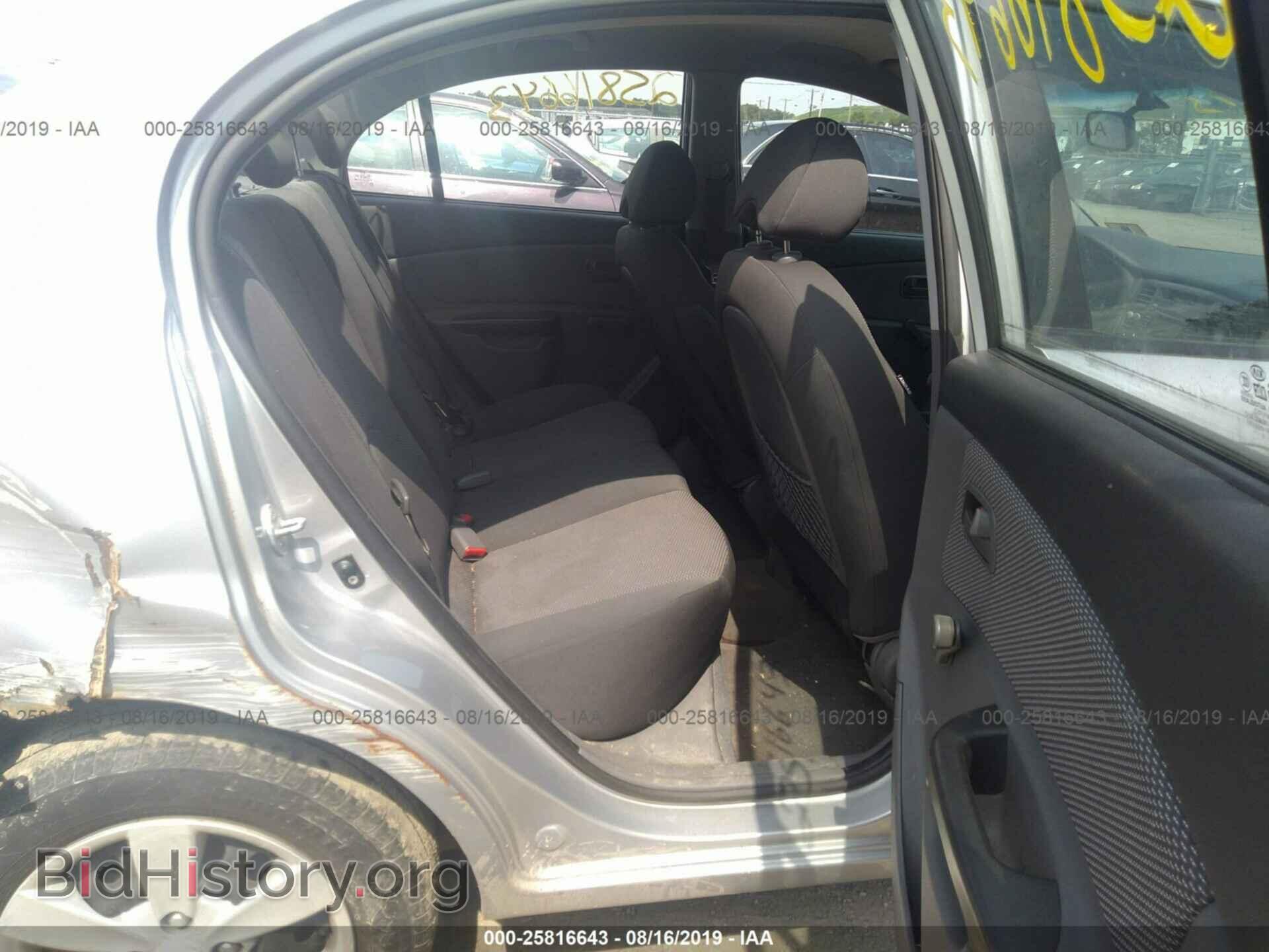 2011 KIA RIO - VIN: KNADH4A35B6753045 - Фото 8