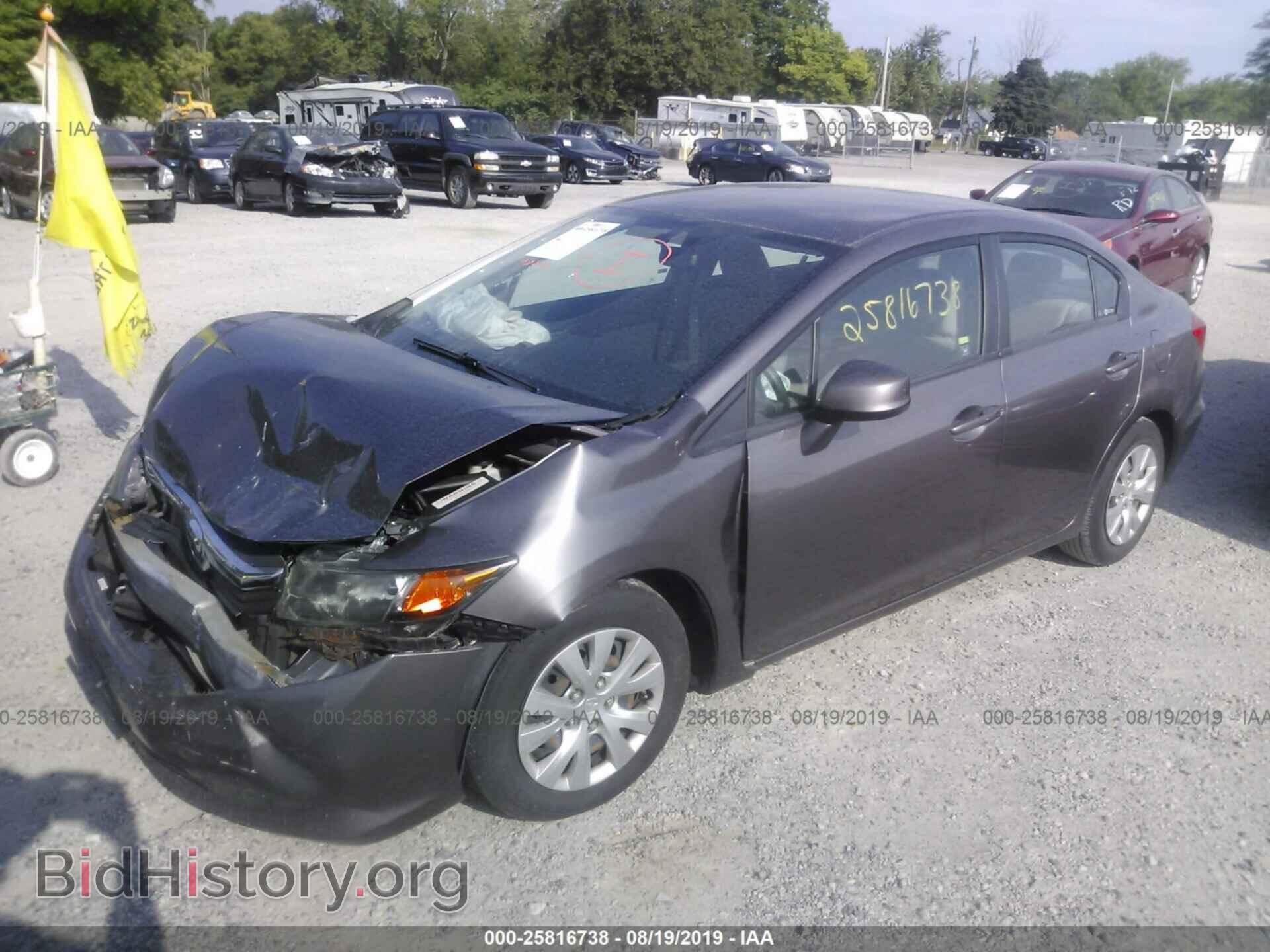 2012 HONDA CIVIC - VIN: 19XFB2F54CE068154 - Фото 2