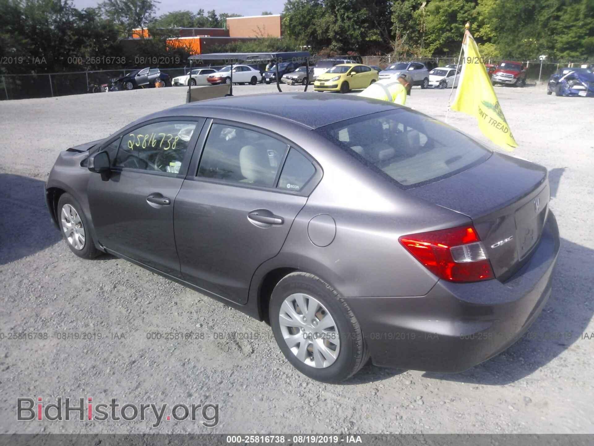 2012 HONDA CIVIC - VIN: 19XFB2F54CE068154 - Фото 3