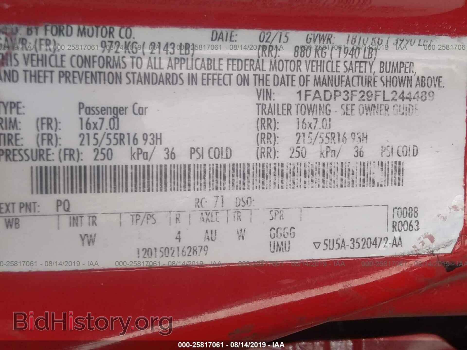 2015 FORD FOCUS - VIN: 1FADP3F29FL244489 - Photo 9
