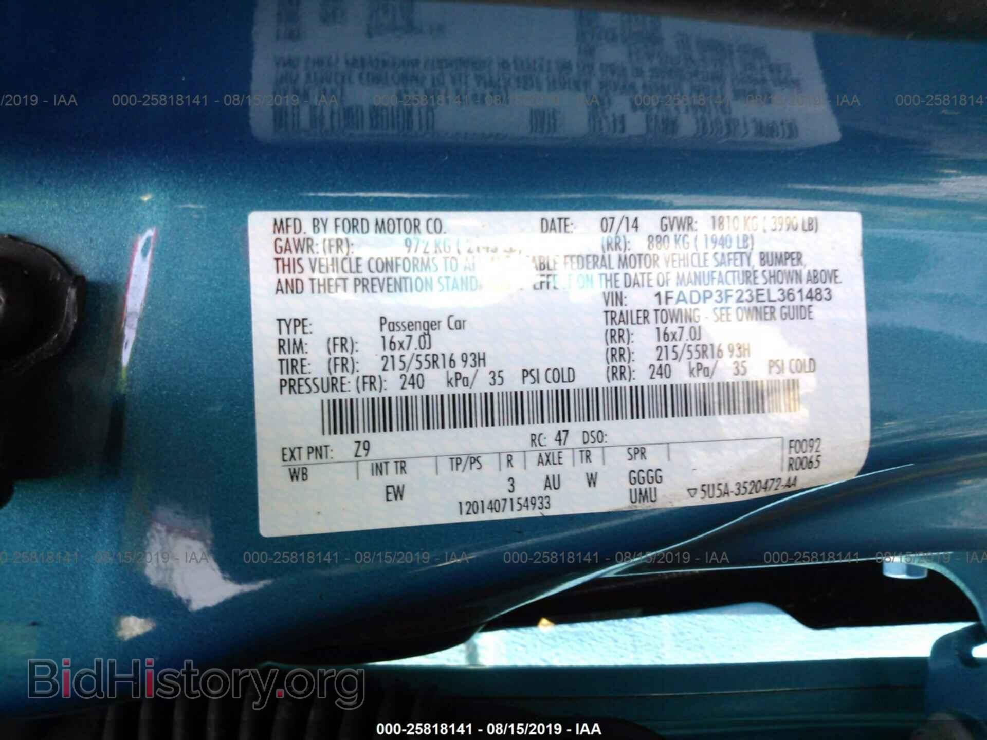 2014 FORD FOCUS - VIN: 1FADP3F23EL361483 - Photo 9