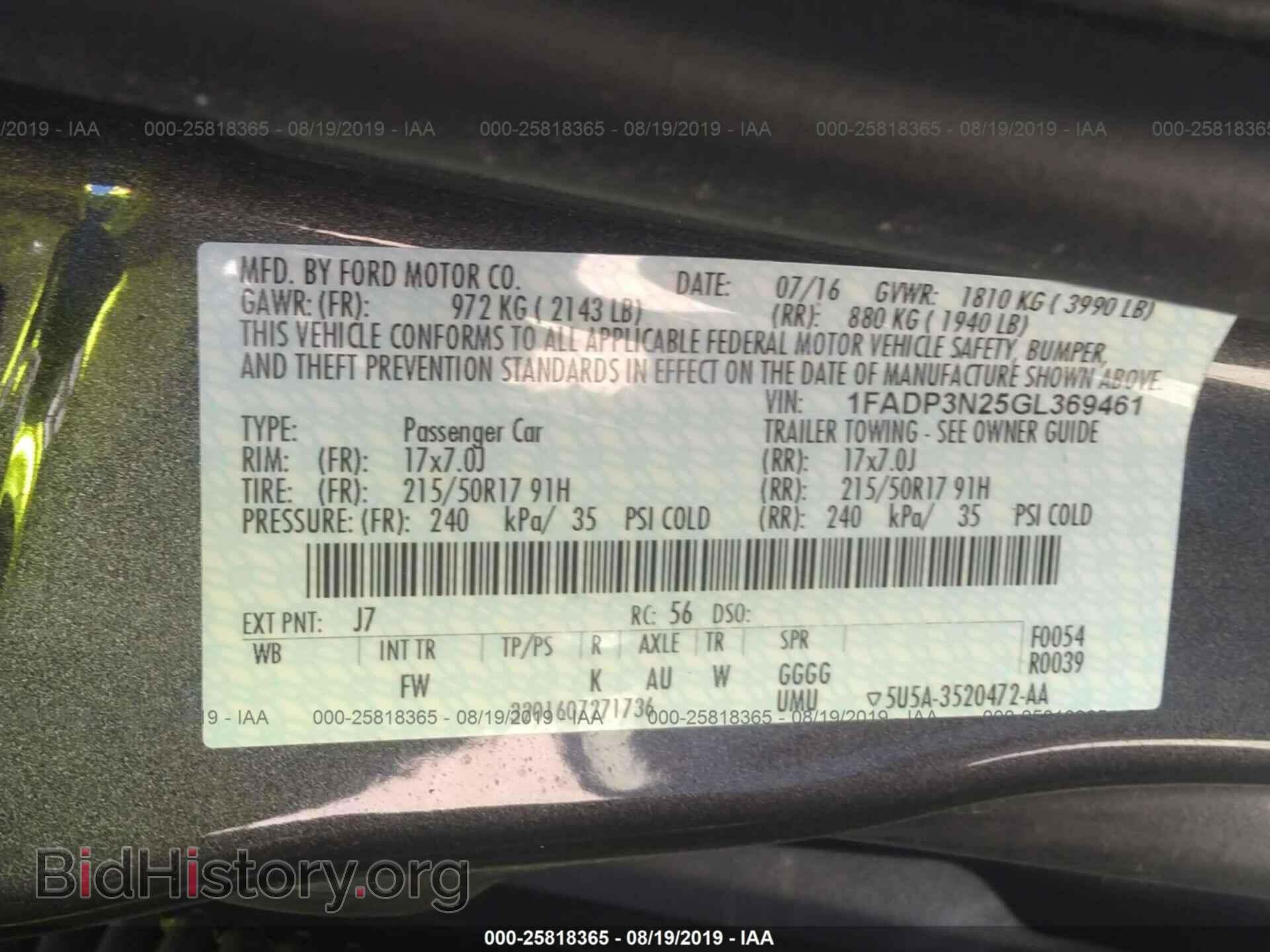 2016 FORD FOCUS - VIN: 1FADP3N25GL369461 - Photo 9