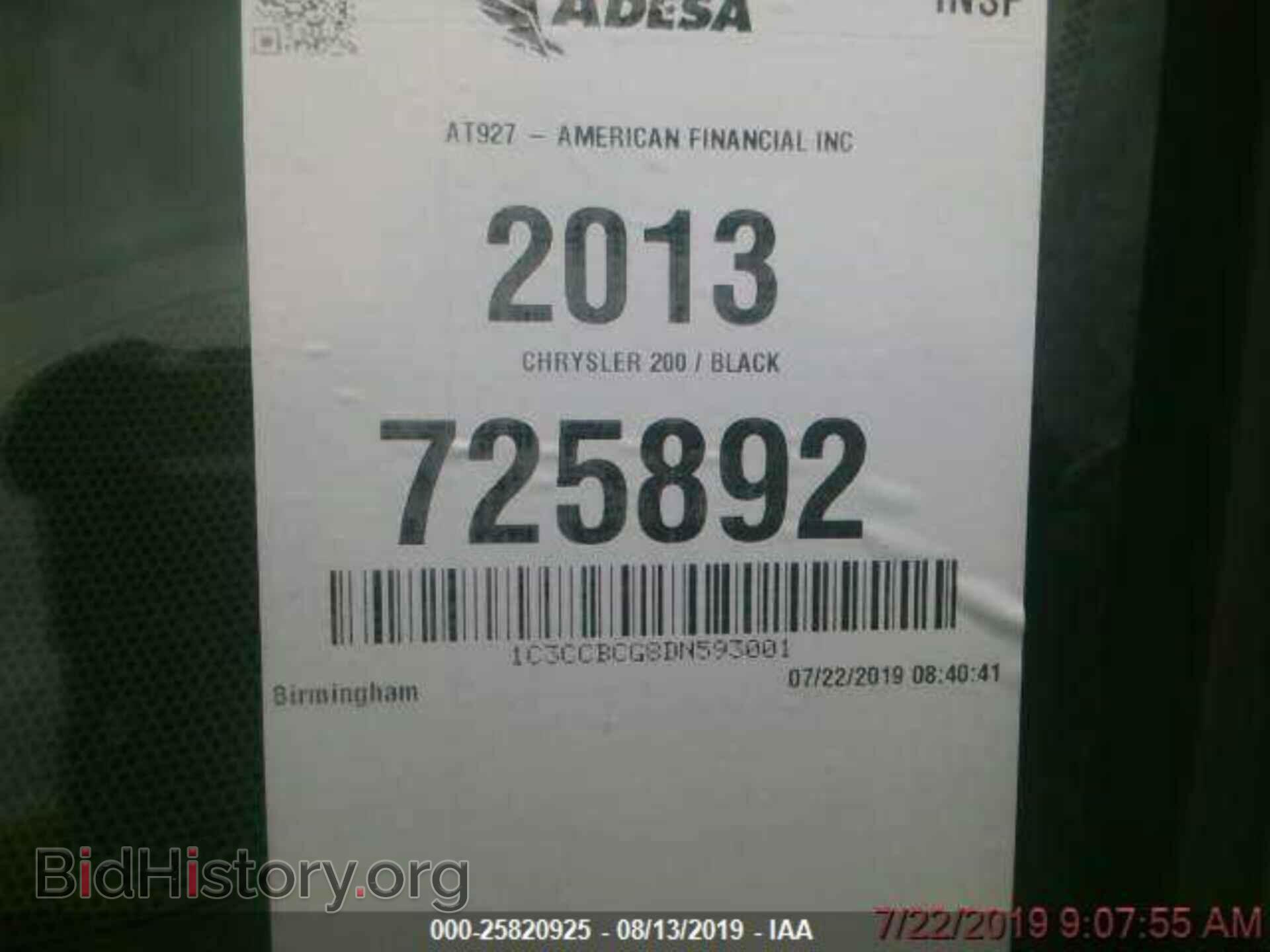 2013 CHRYSLER 200 - VIN: 1C3CCBCG8DN593001 - Photo 7