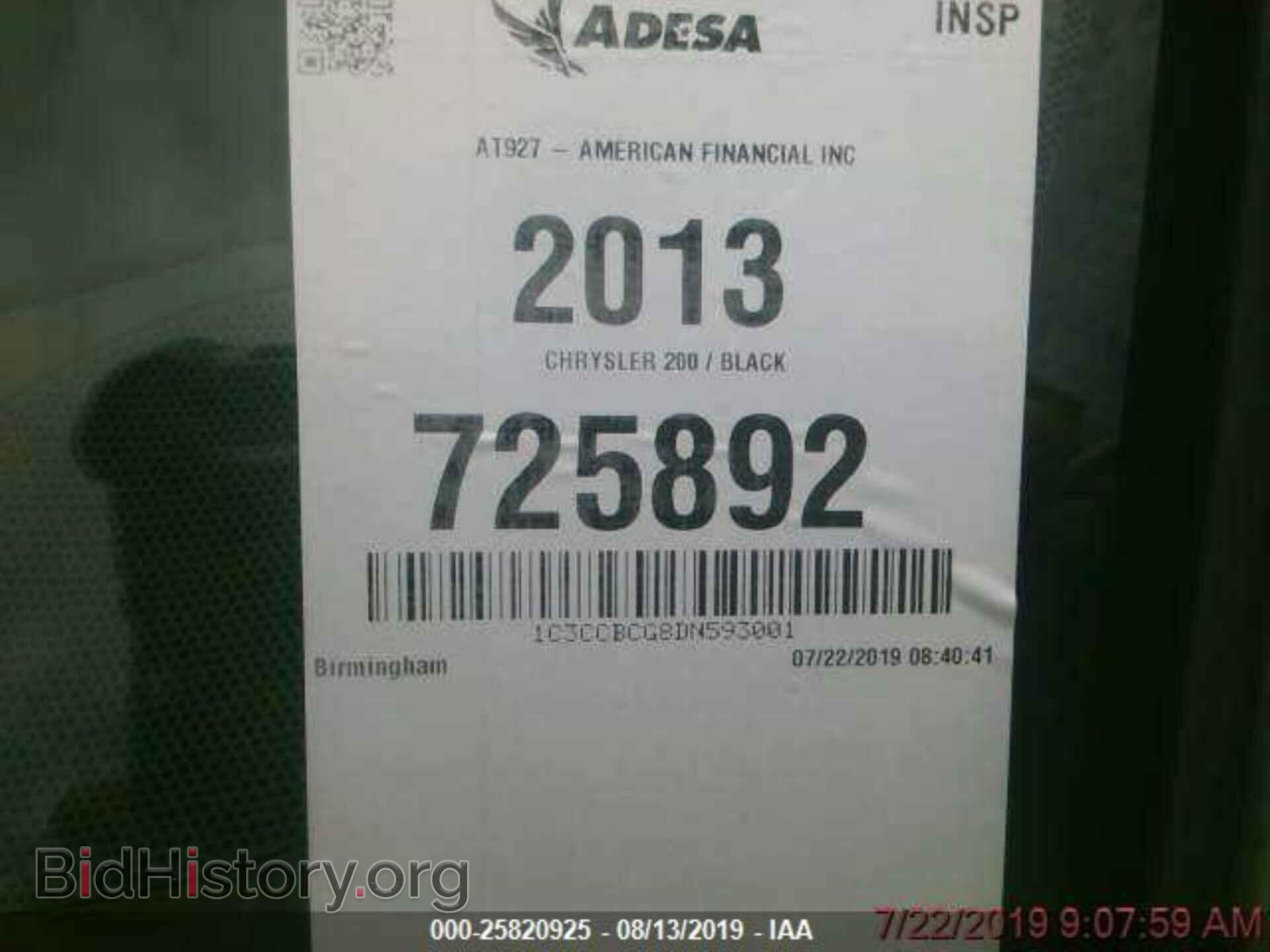 2013 CHRYSLER 200 - VIN: 1C3CCBCG8DN593001 - Photo 8