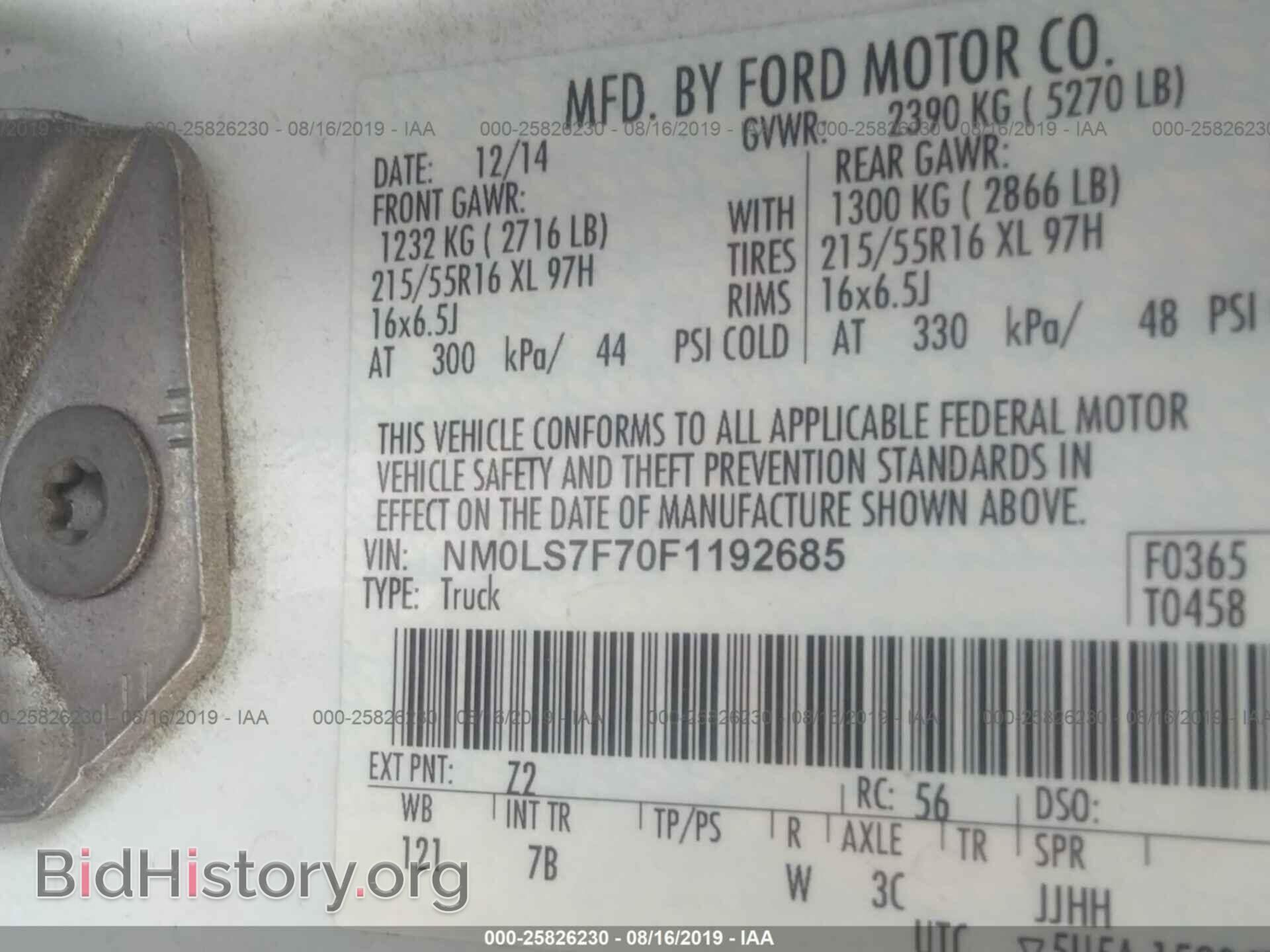 2015 FORD TRANSIT CONNECT - VIN: NM0LS7F70F1192685 - Фото 9