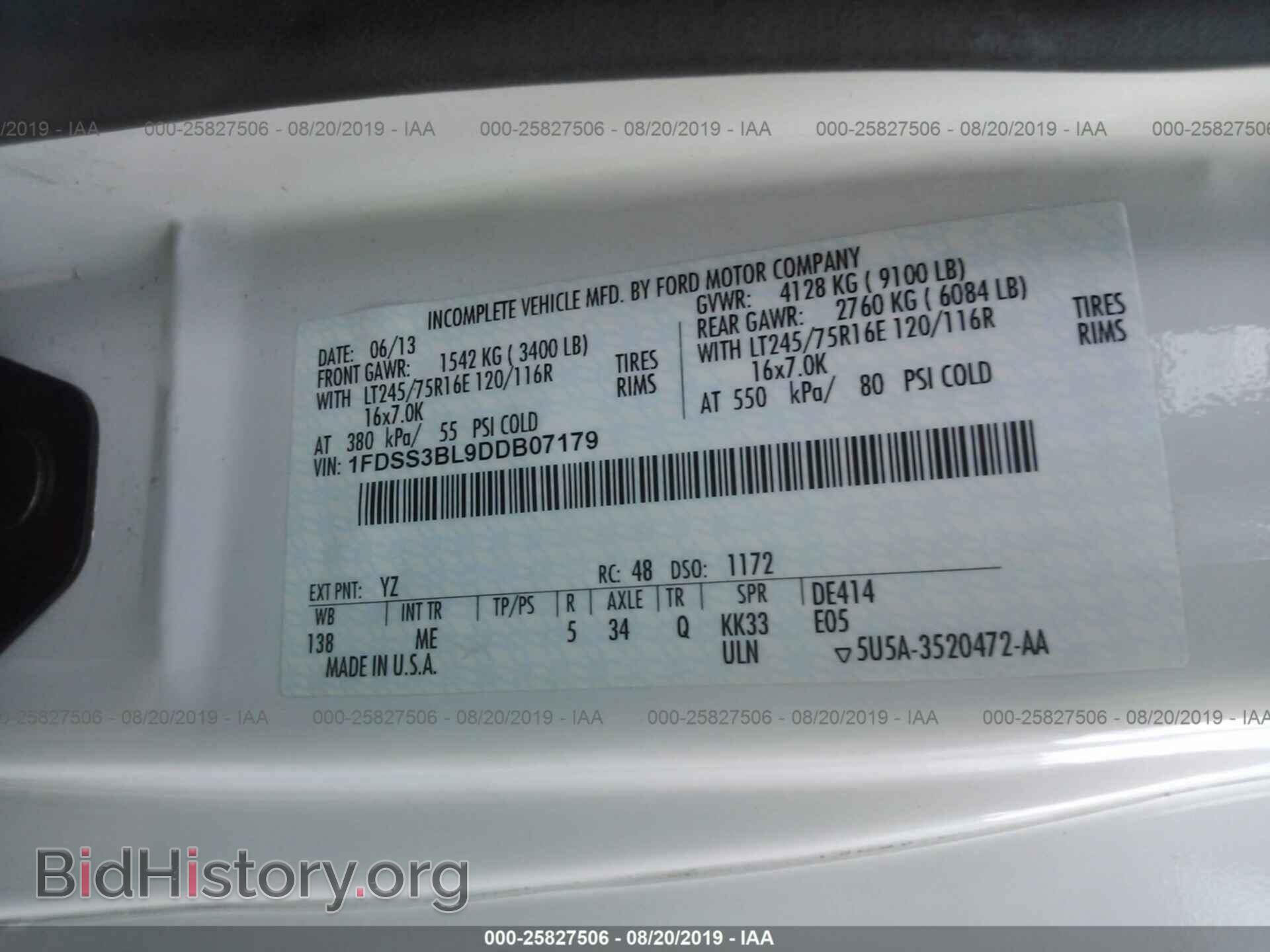 2013 FORD ECONOLINE - VIN: 1FDSS3BL9DDB07179 - Фото 9