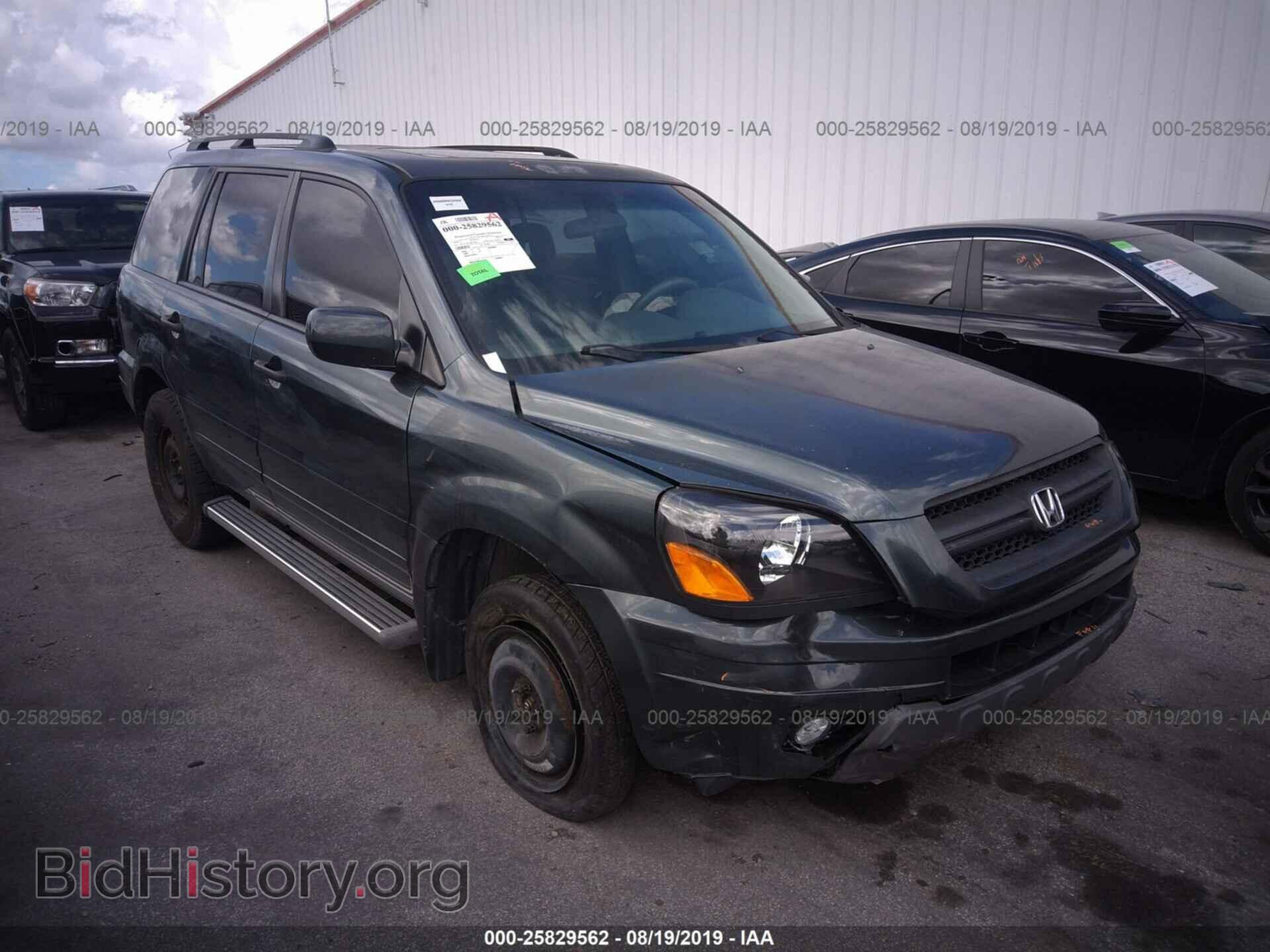Photo 5FNYF18675B014941 - HONDA PILOT 2005