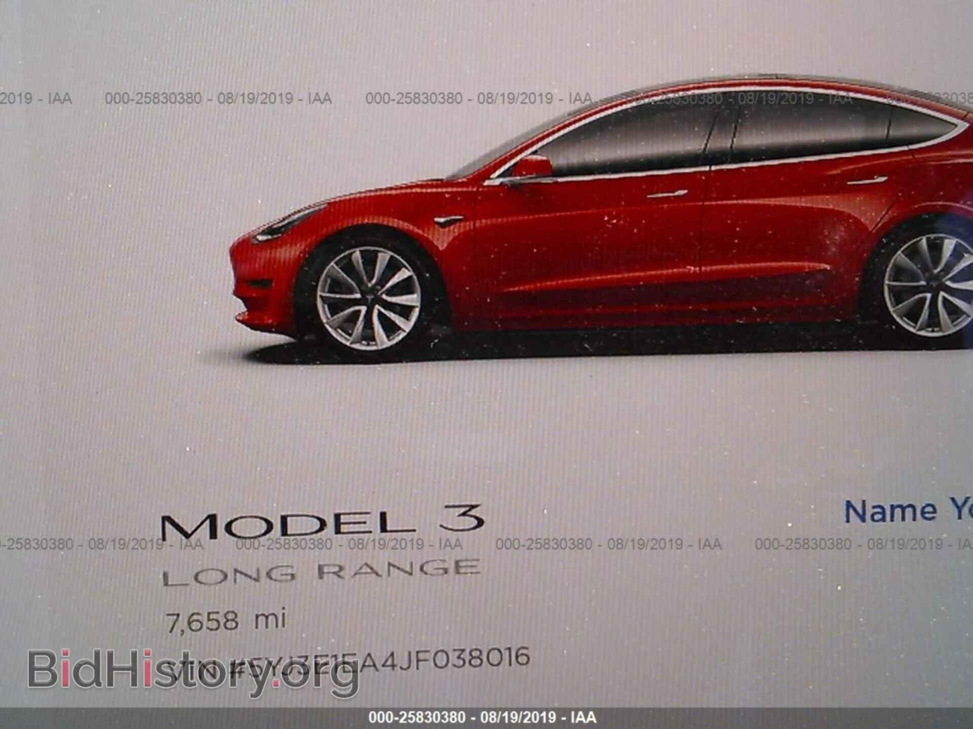 2018 TESLA MODEL 3 - VIN: 5YJ3E1EA4JF038016 - Photo 7