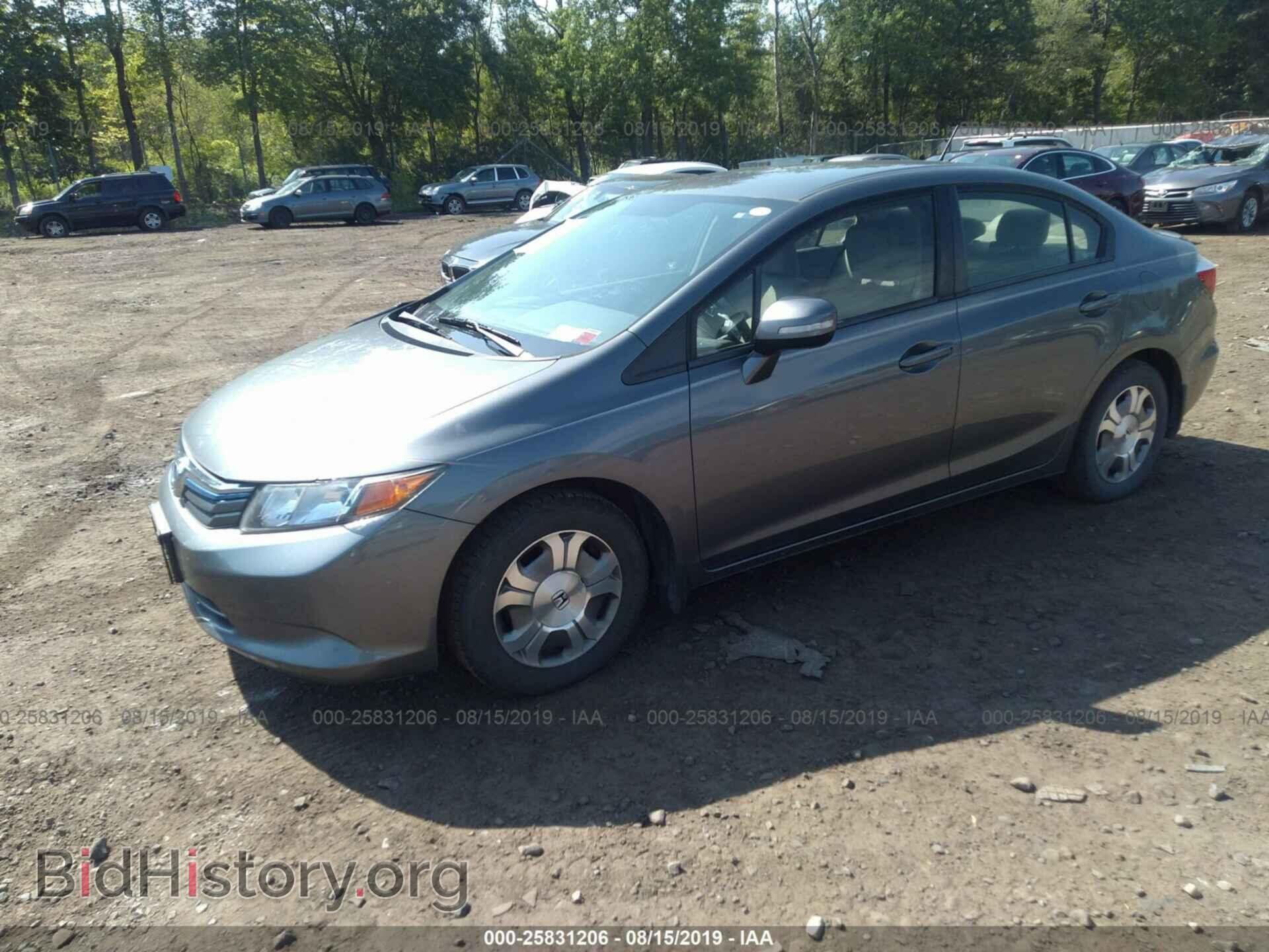 2012 HONDA CIVIC - VIN: JHMFB4F21CS004747 - Фото 2