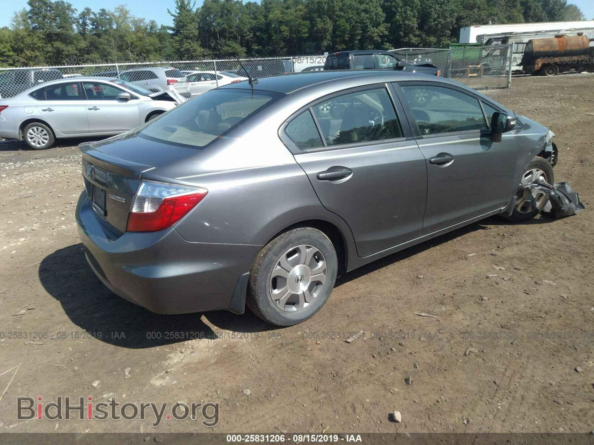 2012 HONDA CIVIC - VIN: JHMFB4F21CS004747 - Фото 4