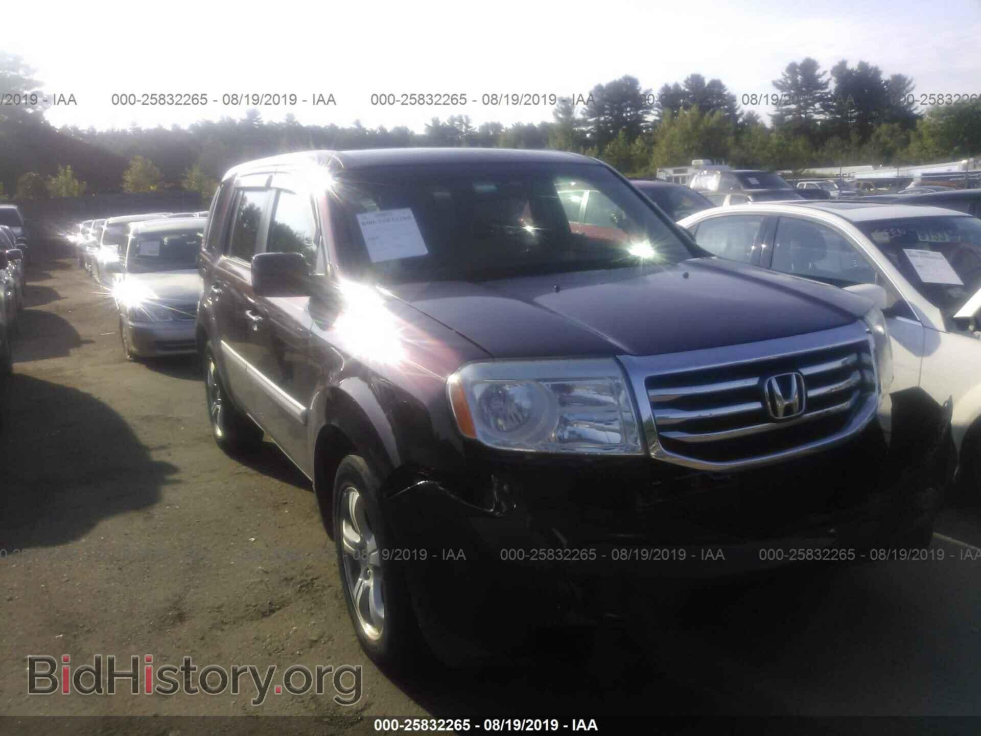 Photo 5FNYF4H44CB018202 - HONDA PILOT 2012