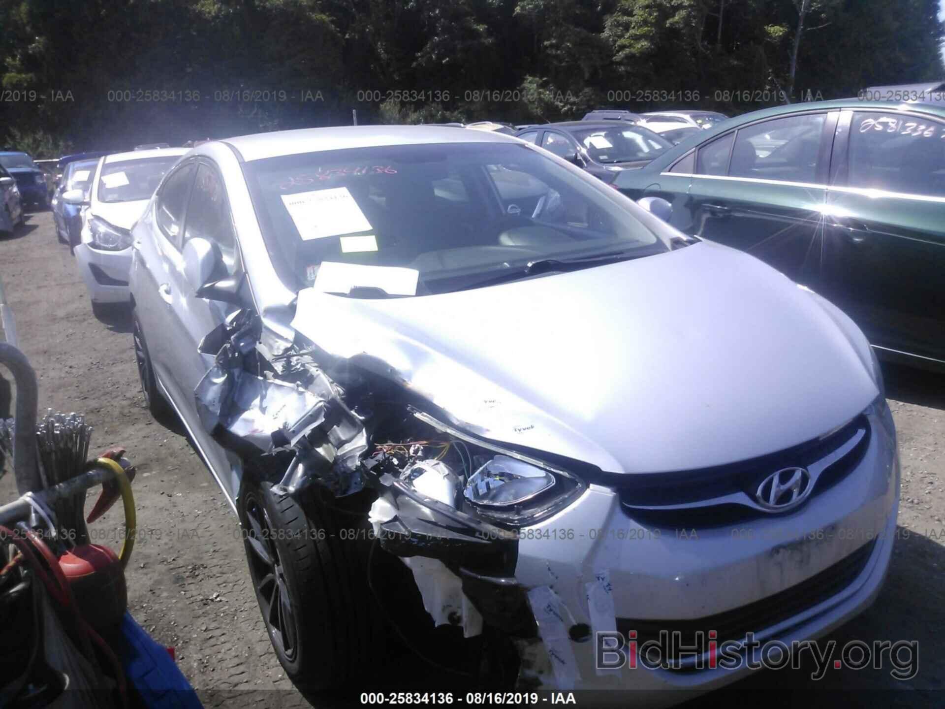 Photo 5NPDH4AE6CH129430 - HYUNDAI ELANTRA 2012