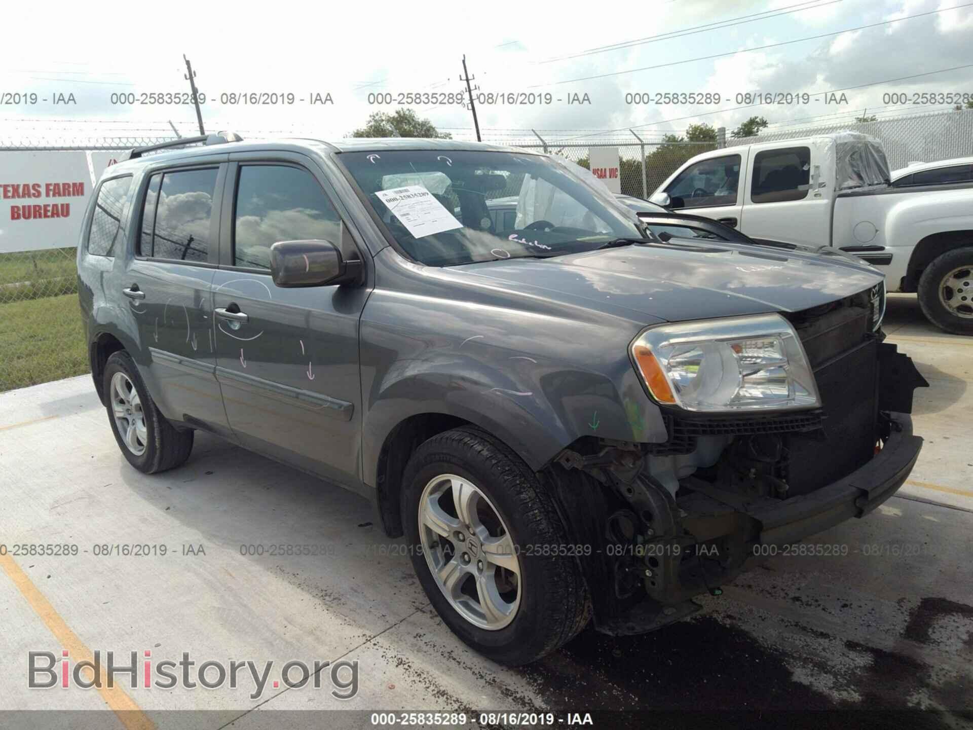 Фотография 5FNYF3H72CB013309 - HONDA PILOT 2012