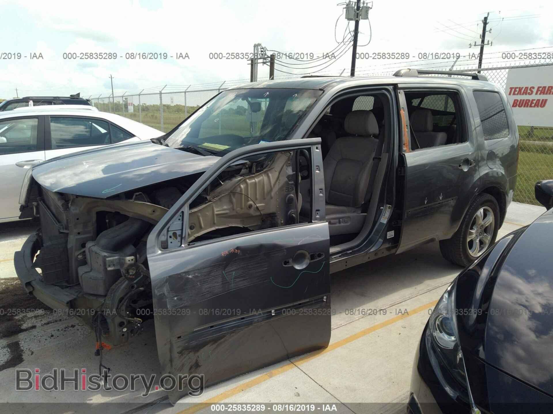 2012 HONDA PILOT - VIN: 5FNYF3H72CB013309 - Фото 2