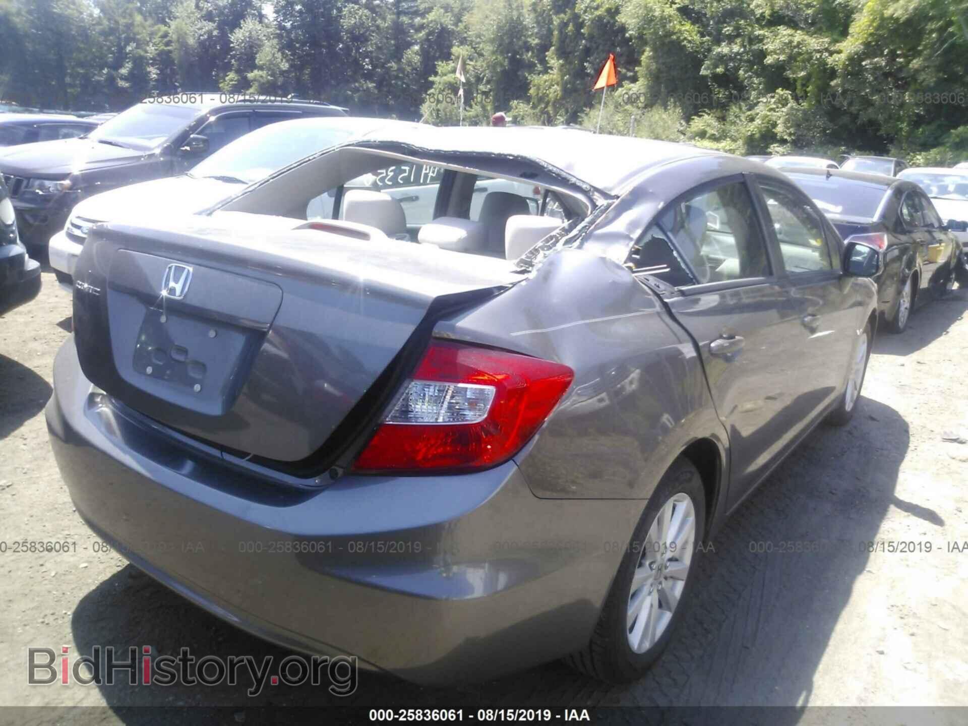 2012 HONDA CIVIC - VIN: 2HGFB2F87CH540072 - Фото 4