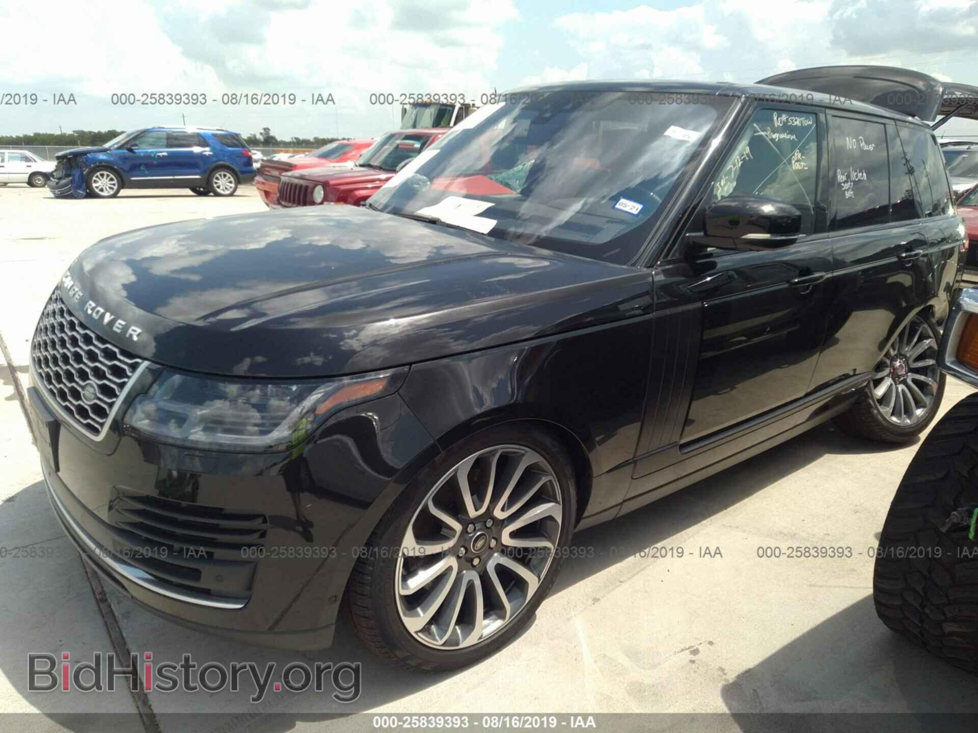 2019 LAND ROVER RANGE ROVER - VIN: SALGS2SV1KA556563 - Фото 2