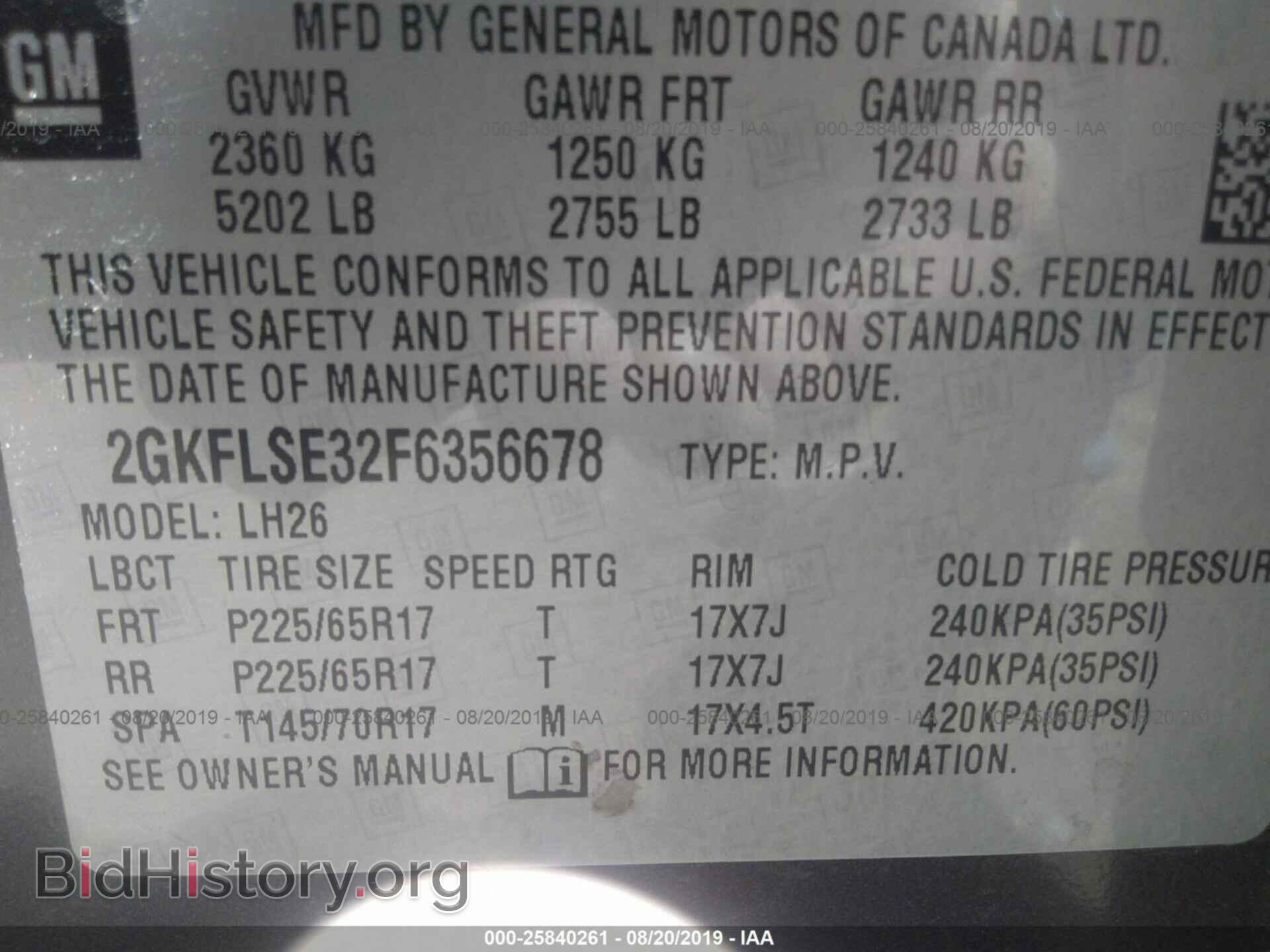 2015 GMC TERRAIN - VIN: 2GKFLSE32F6356678 - Photo 9