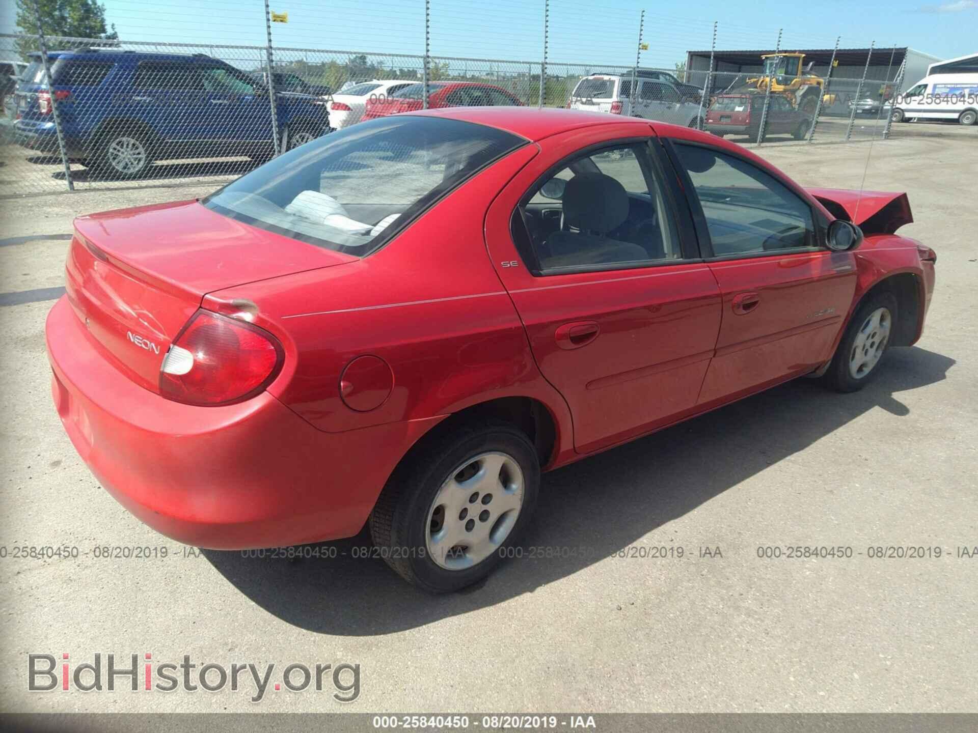 2001 DODGE NEON - VIN: 1B3ES46C71D200412 - Фото 4