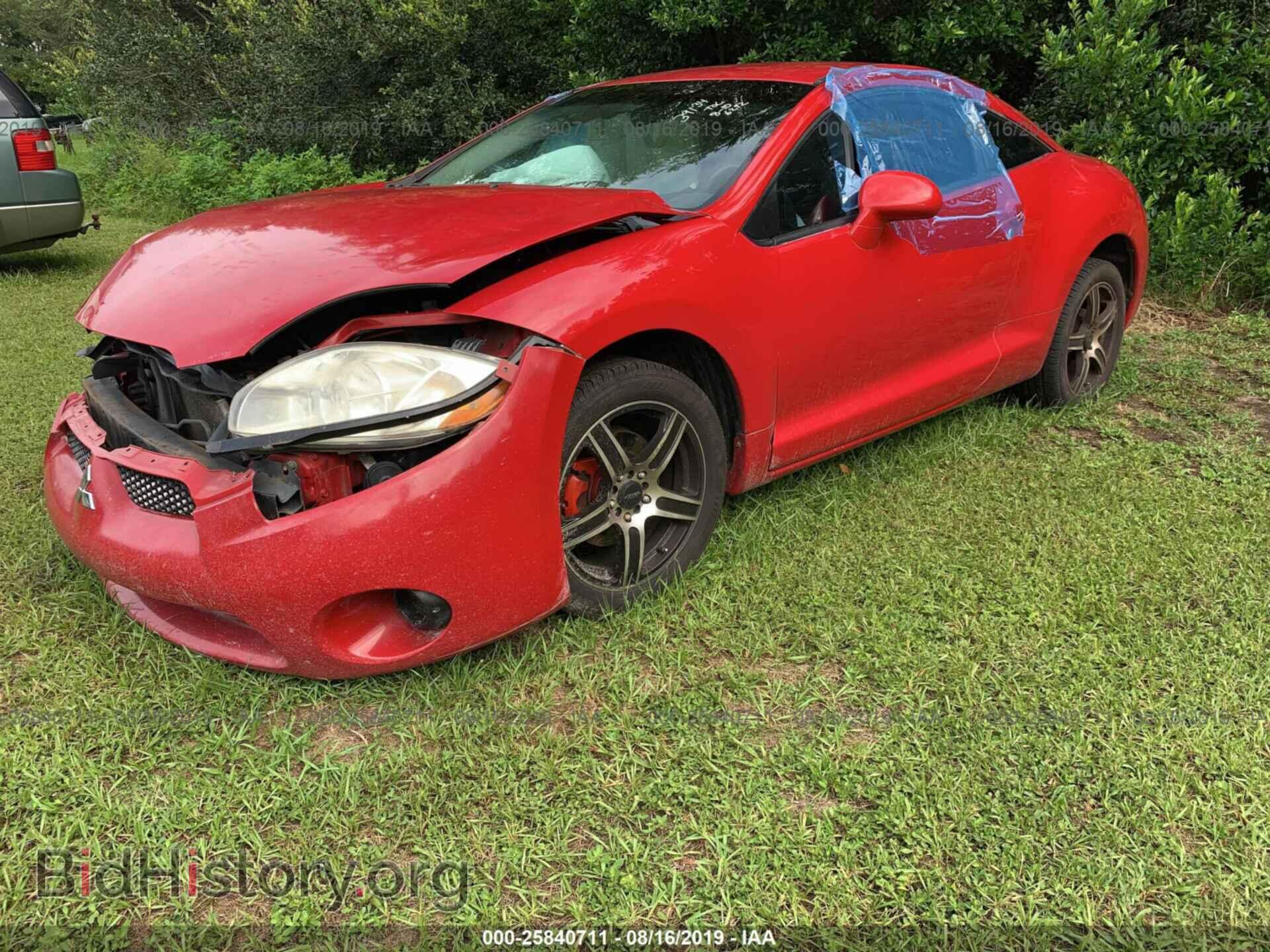 2007 MITSUBISHI ECLIPSE - VIN: 4A3AK24F07E066292 - Фото 2