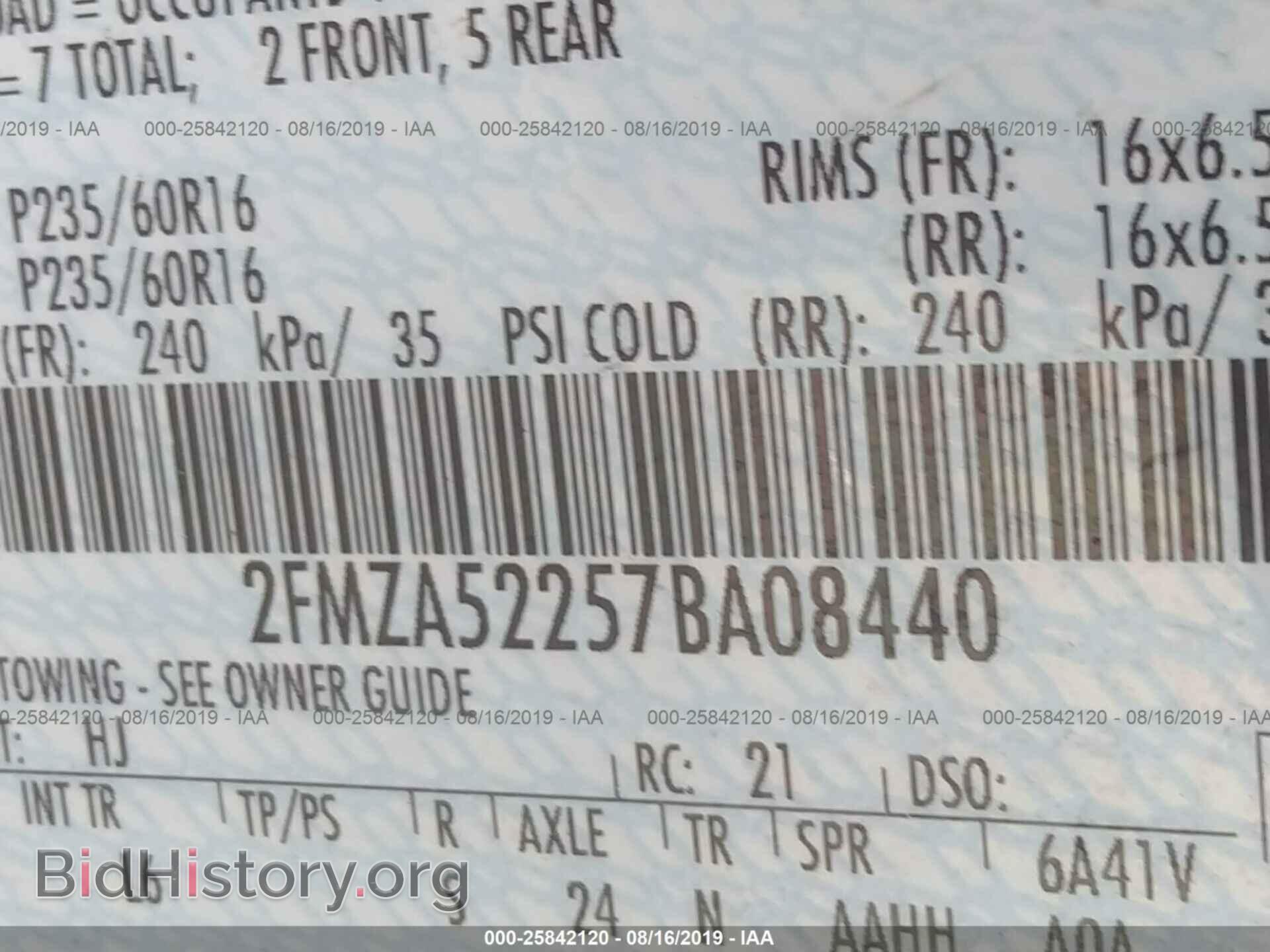 2007 FORD FREESTAR - VIN: 2FMZA52257BA08440 - Фото 9