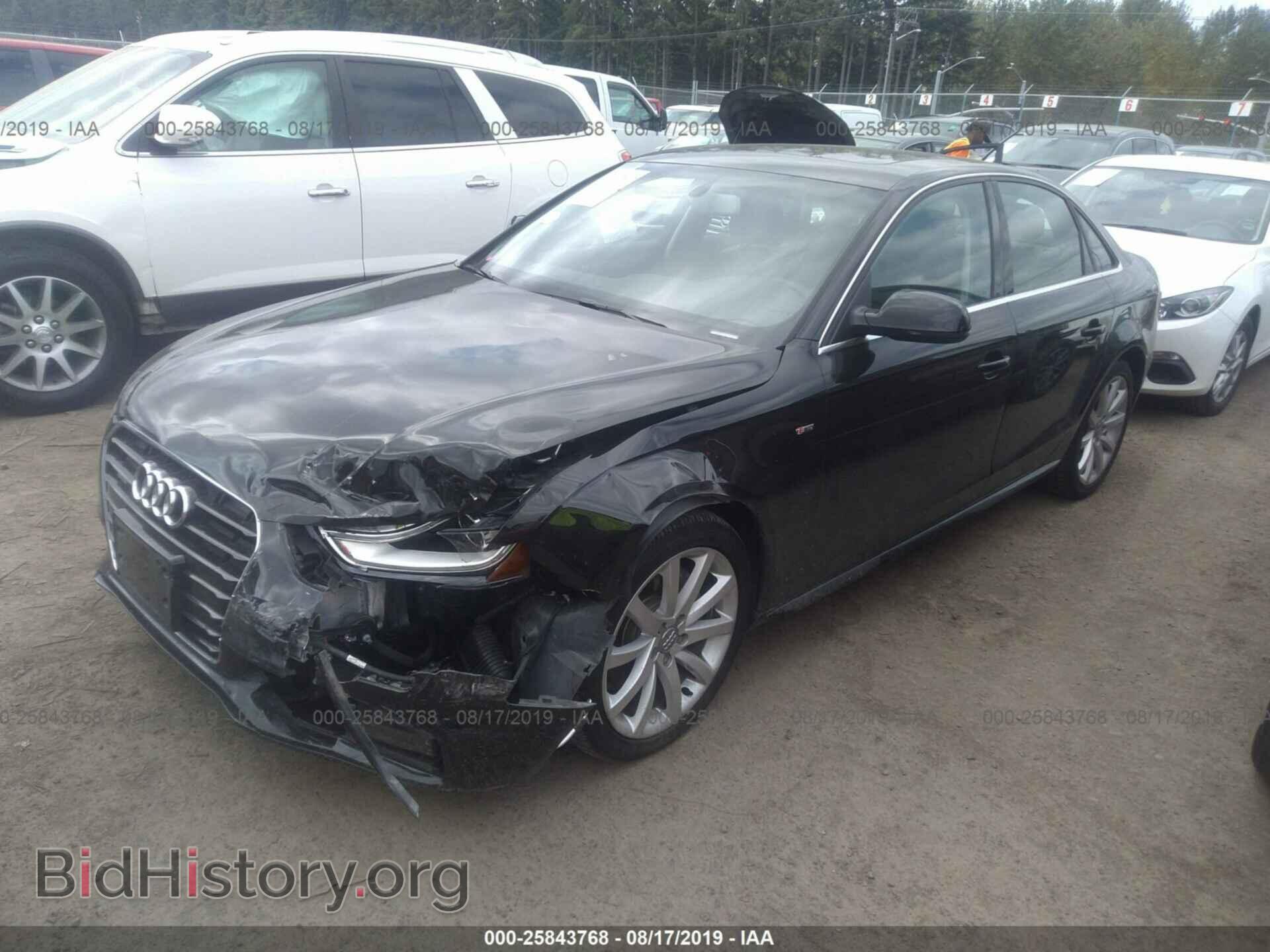 2014 AUDI A4 - VIN: WAUBFAFL2EN028730 - Фото 2