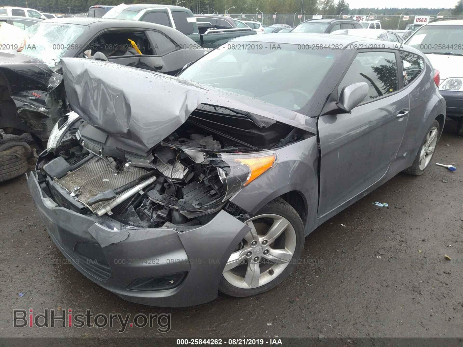2014 HYUNDAI VELOSTER - VIN: KMHTC6AD2EU217814 - Фото 2