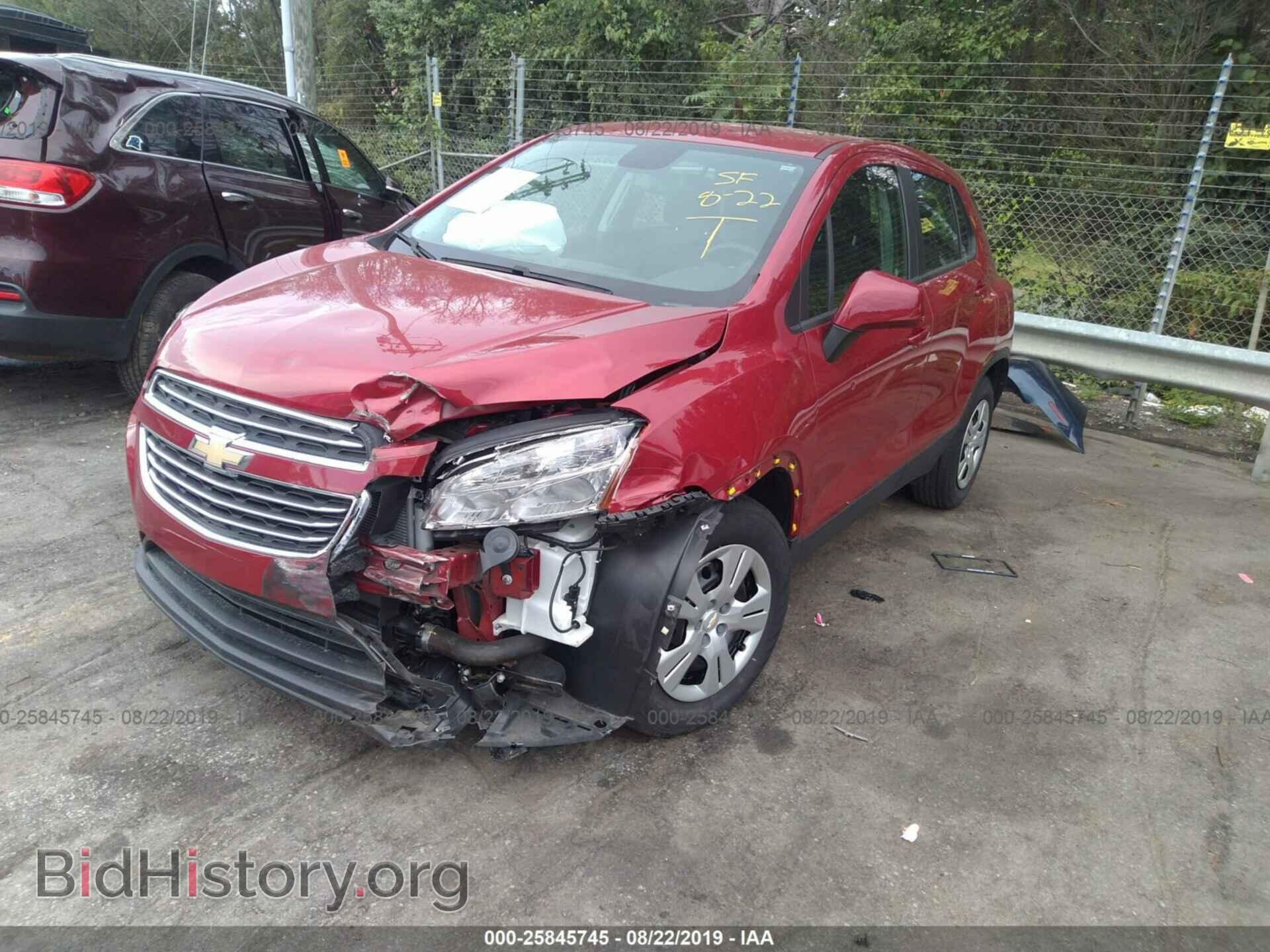 2015 CHEVROLET TRAX - VIN: KL7CJKSB2FB160900 - Фото 2