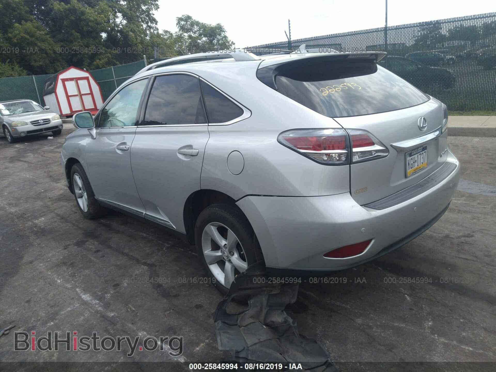 2013 LEXUS RX - VIN: 2T2BK1BA2DC222593 - Фото 3