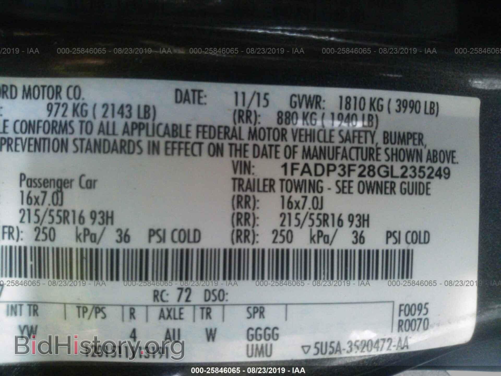 2016 FORD FOCUS - VIN: 1FADP3F28GL235249 - Photo 9