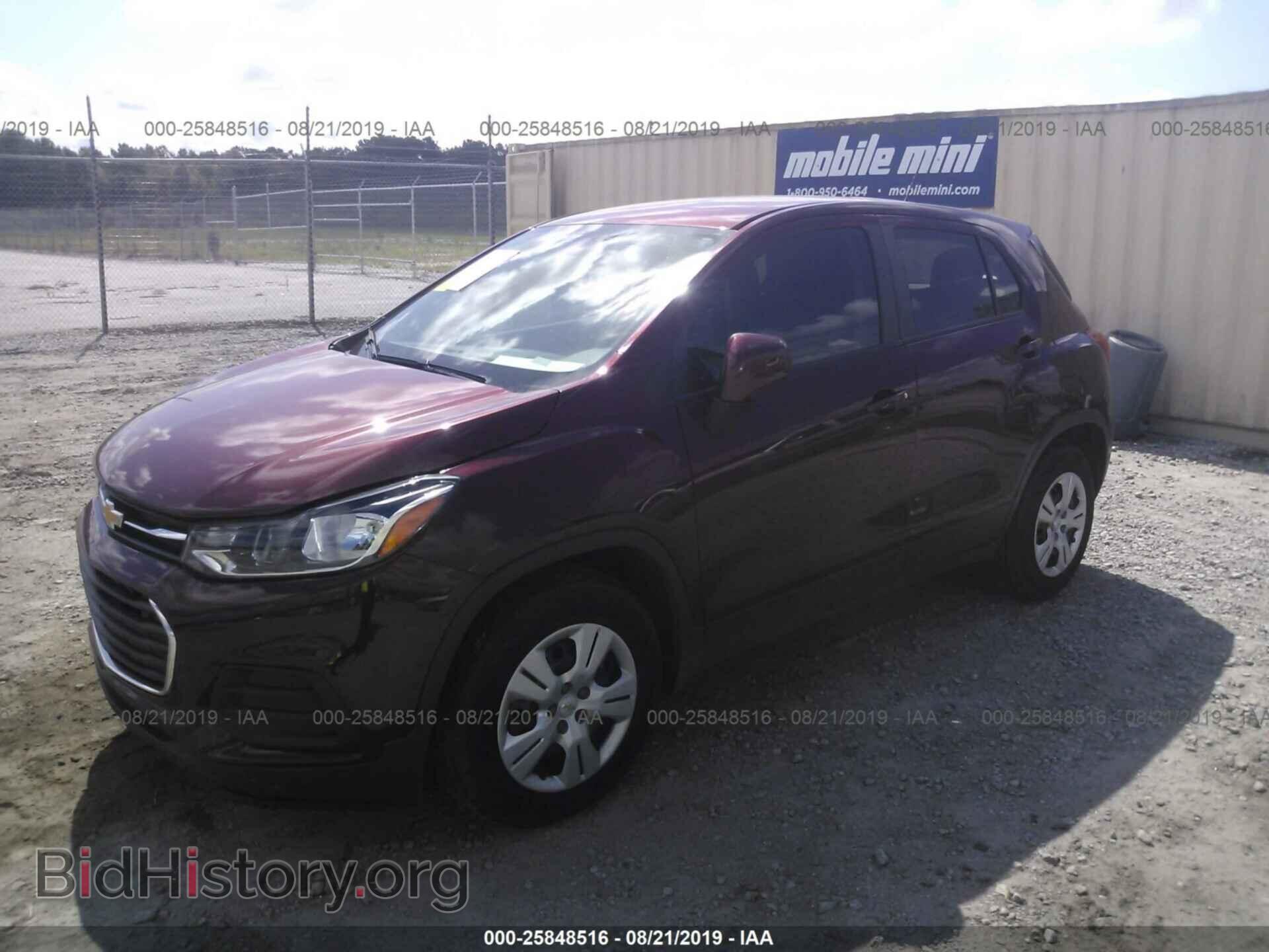 2017 CHEVROLET TRAX - VIN: 3GNCJKSB2HL164876 - Фото 2