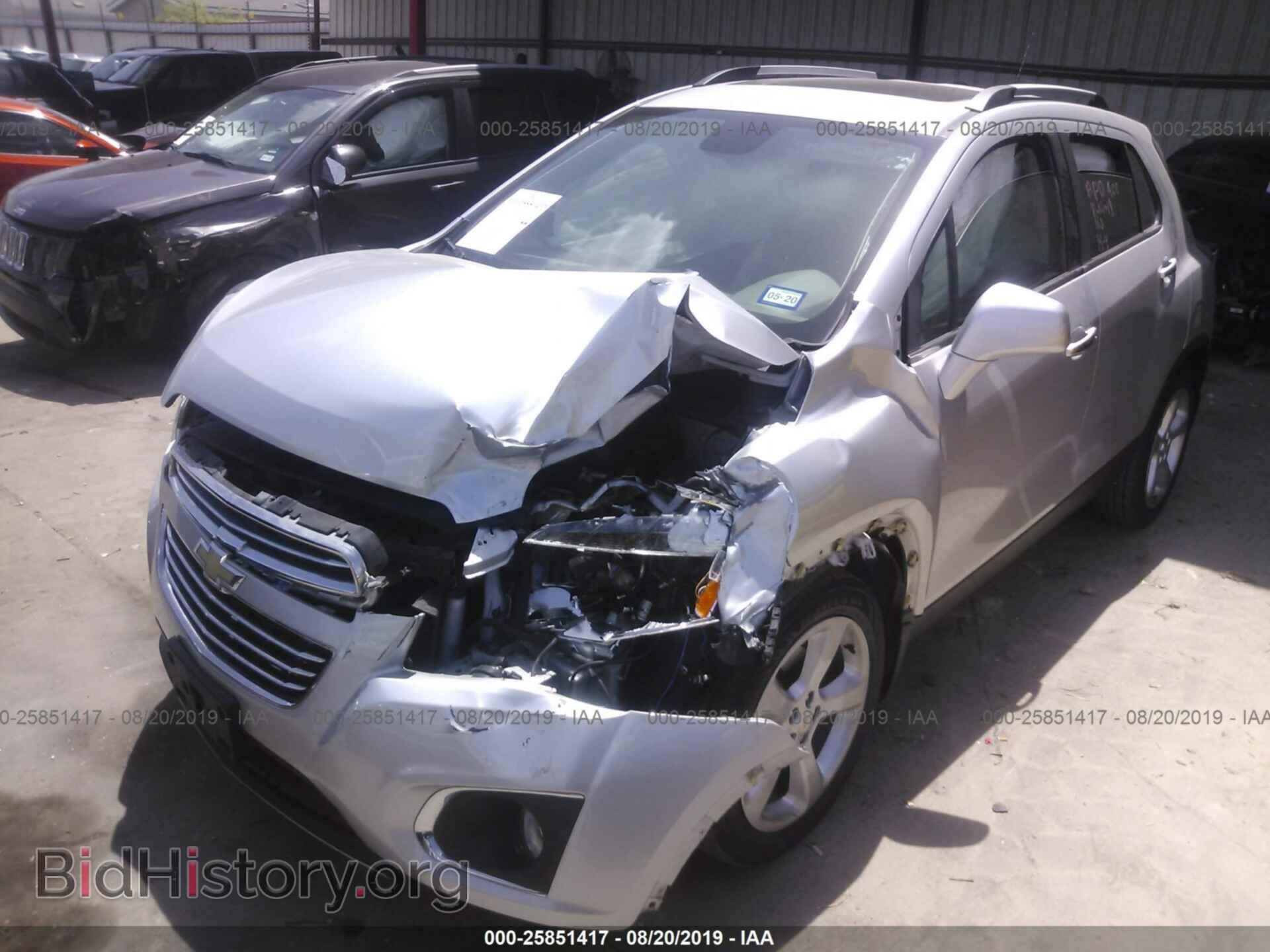 2015 CHEVROLET TRAX - VIN: KL7CJNSB2FB148408 - Фото 2