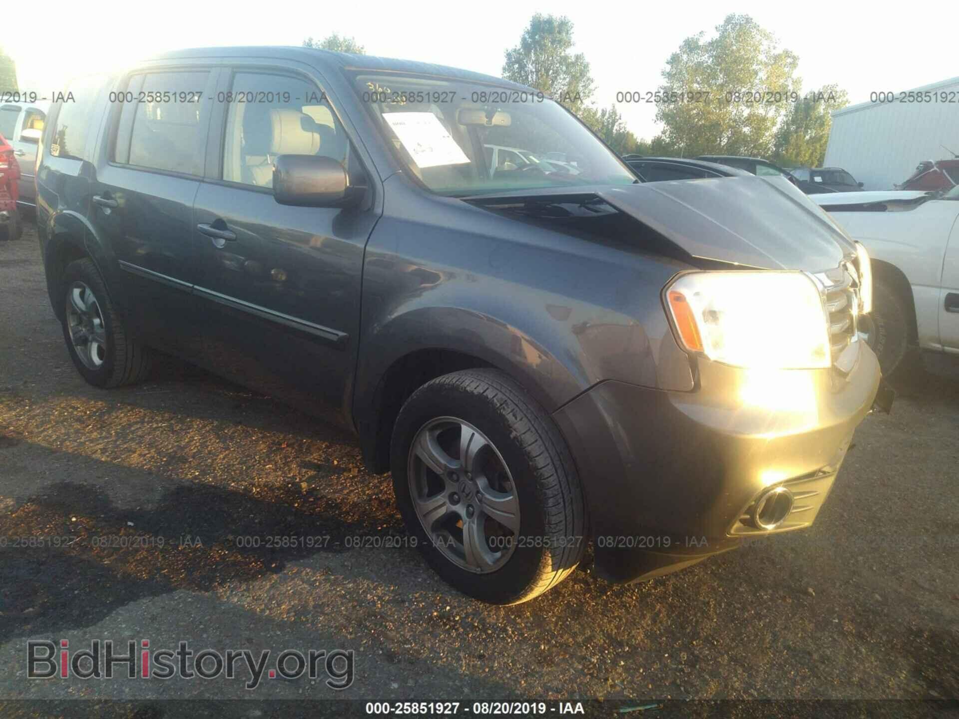 Фотография 5FNYF3H68DB027160 - HONDA PILOT 2013