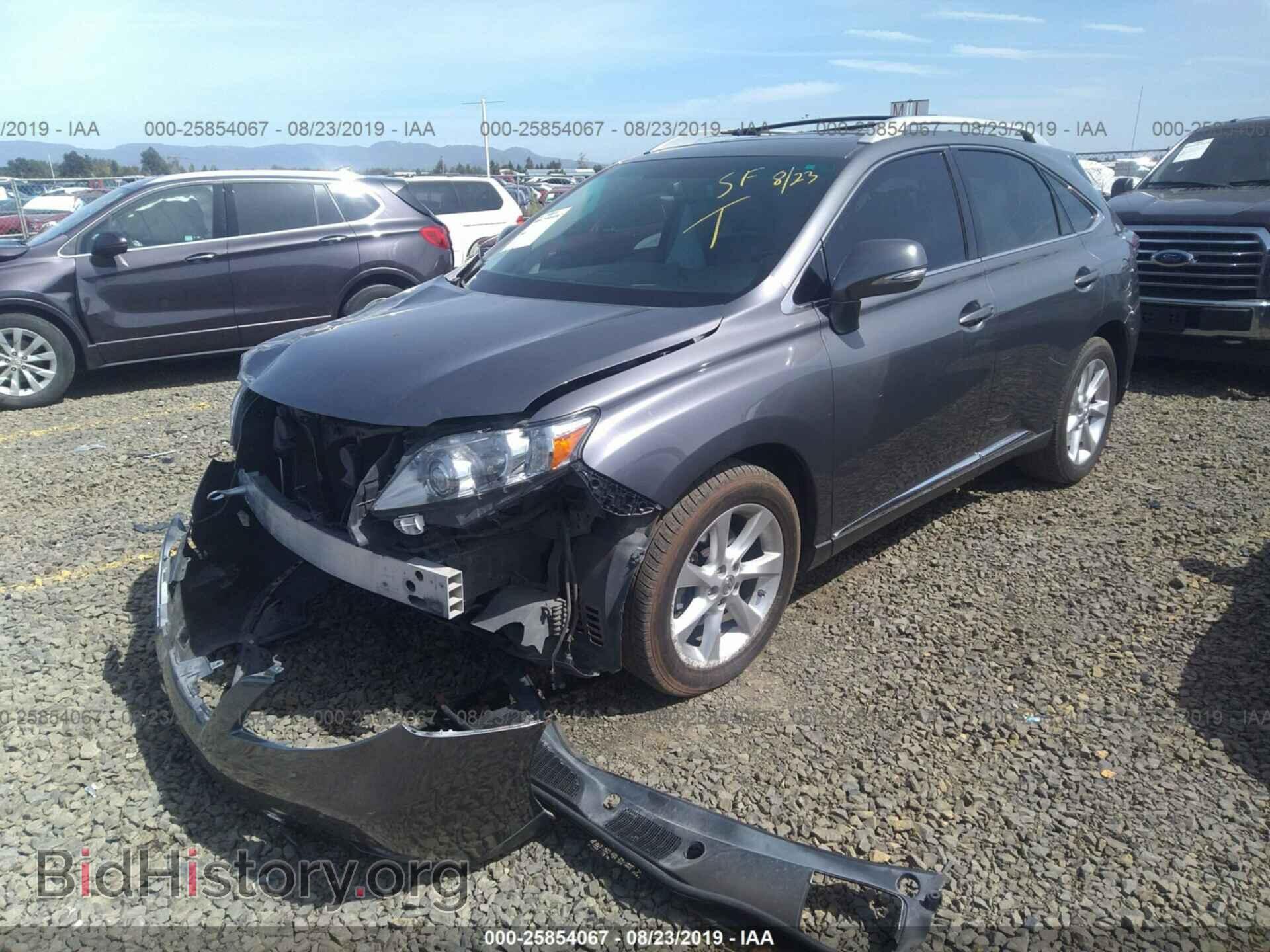 2012 LEXUS RX - VIN: 2T2BK1BA7CC129258 - Фото 2