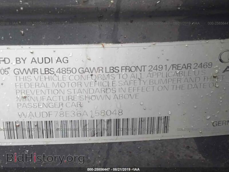 2006 Audi A4 (VIN WAUDF78E36A158048) — фото 9 из 10