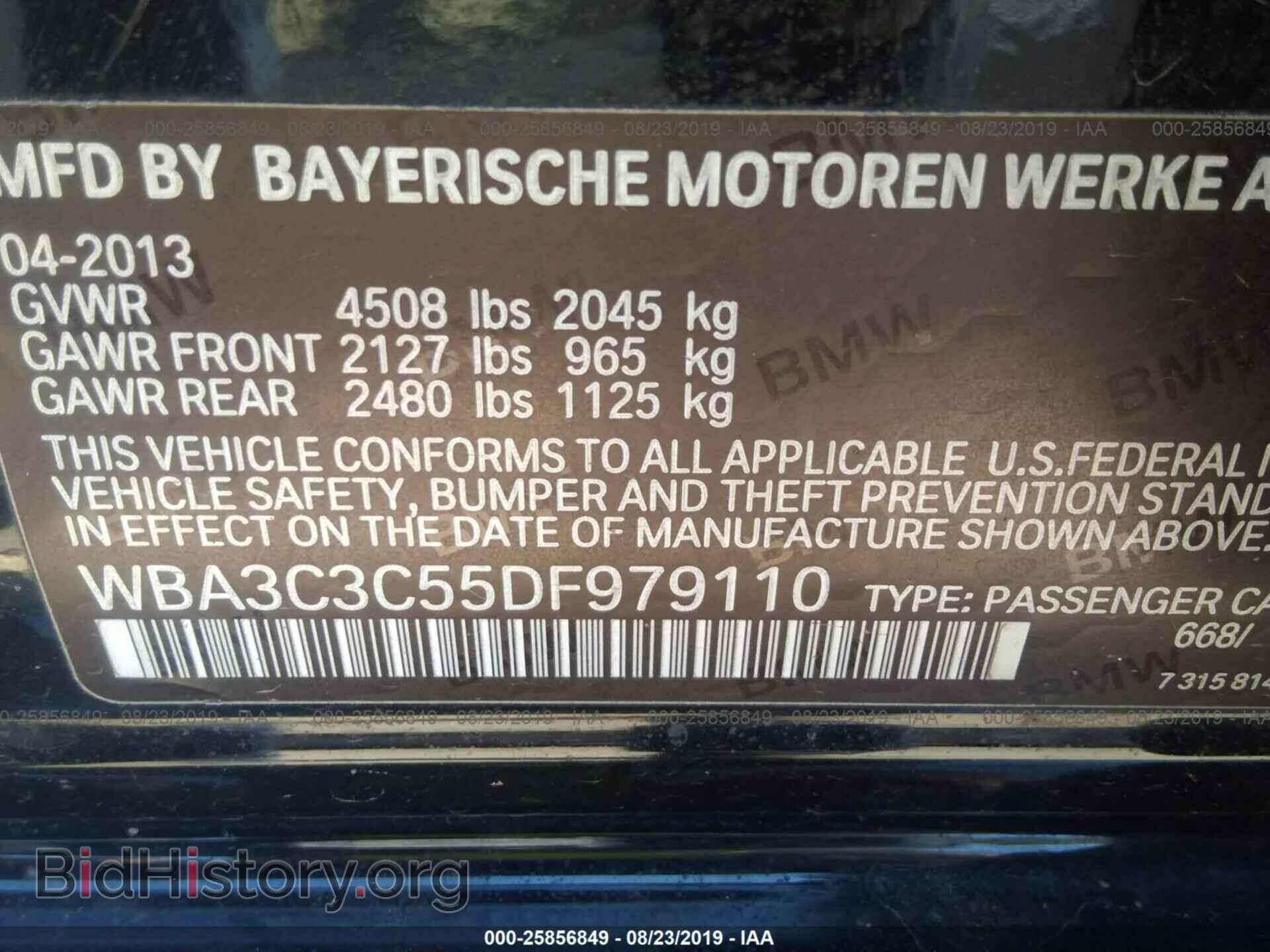 2013 BMW 320 - VIN: WBA3C3C55DF979110 - Photo 9