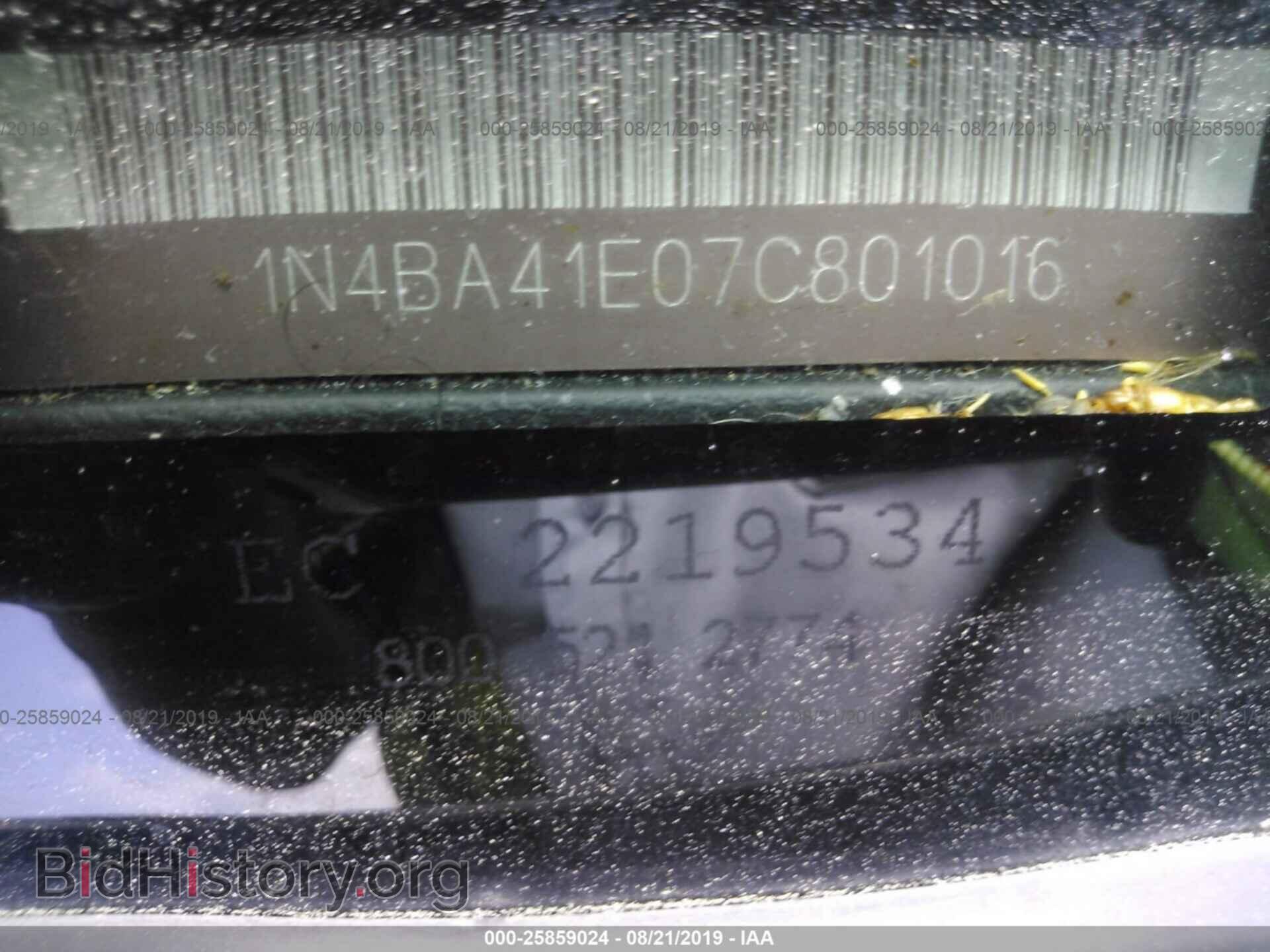 2007 NISSAN MAXIMA - VIN: 1N4BA41E07C801016 - Фото 9