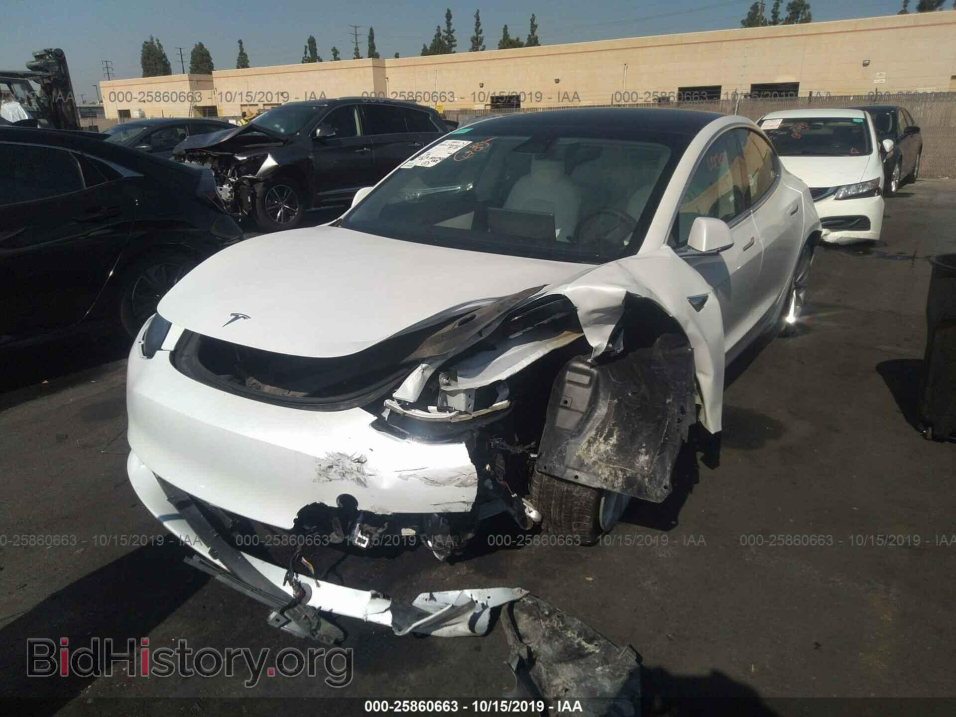 2019 TESLA MODEL 3 - VIN: 5YJ3E1EA2KF313030 - Photo 2