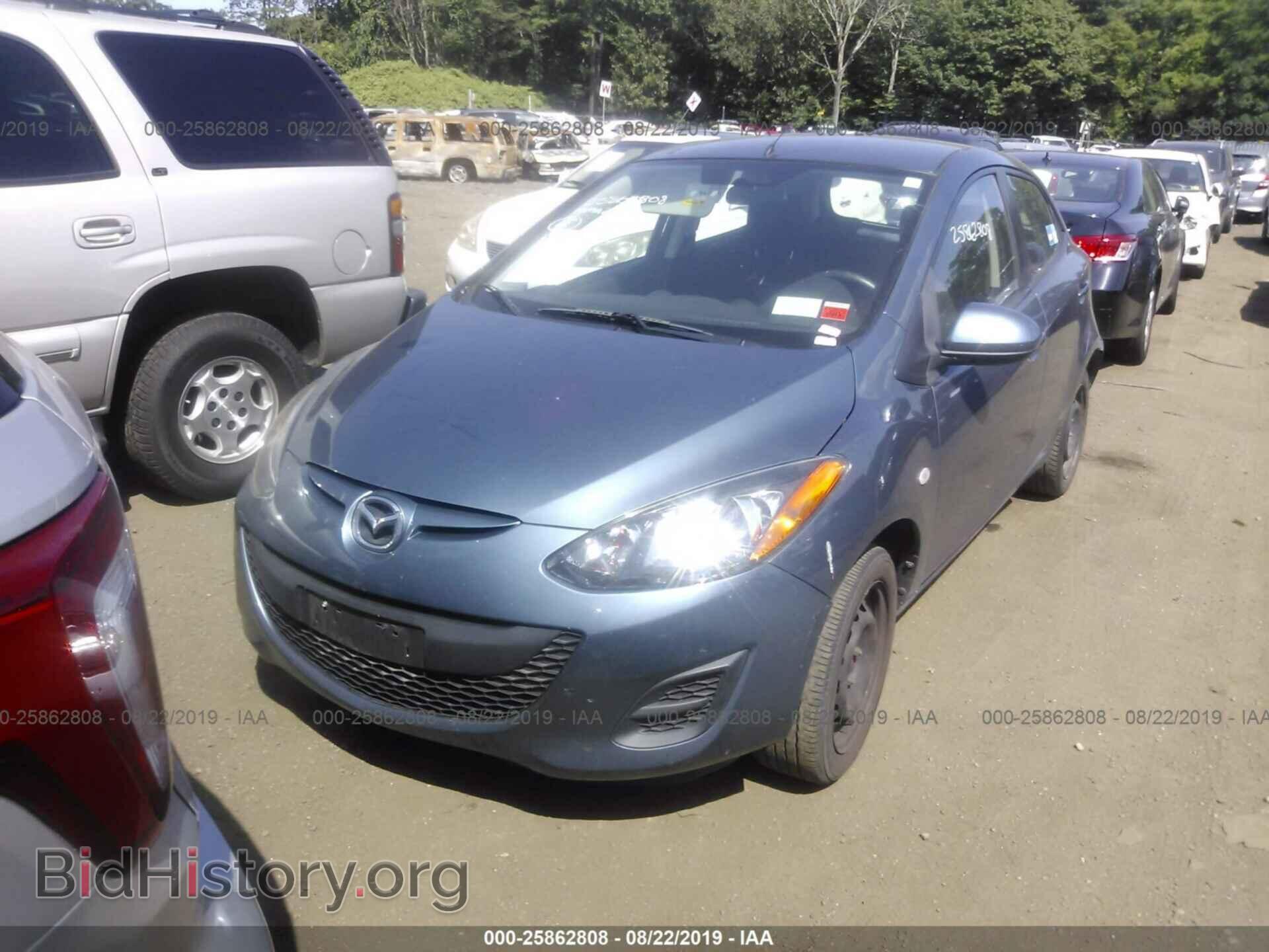 2014 MAZDA MAZDA2 - VIN: JM1DE1KY1E0187803 - Фото 2