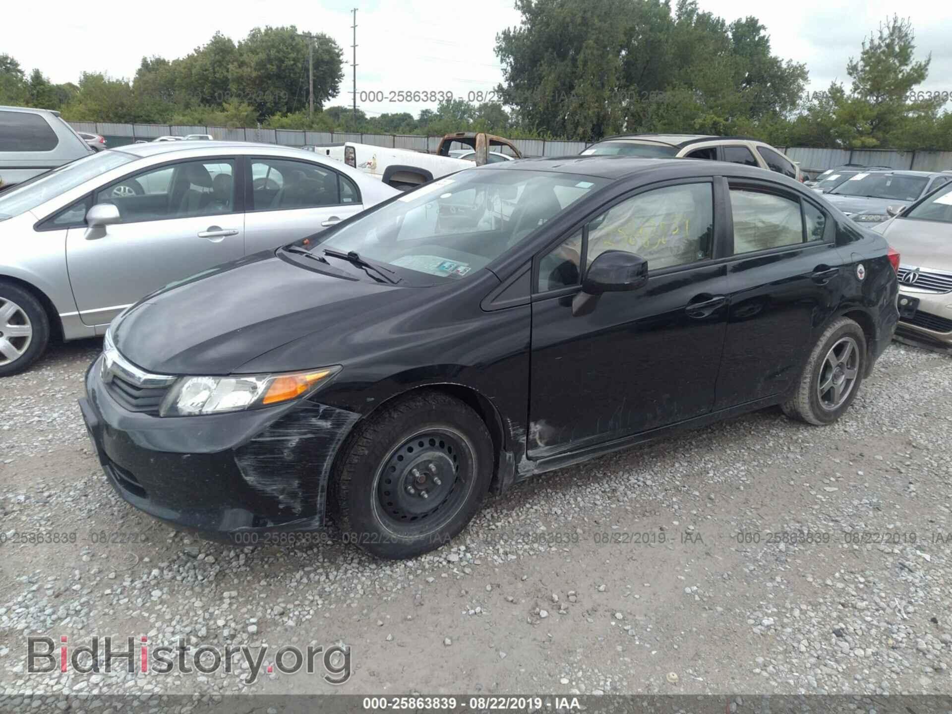 2012 HONDA CIVIC - VIN: 2HGFB2E52CH541377 - Фото 2