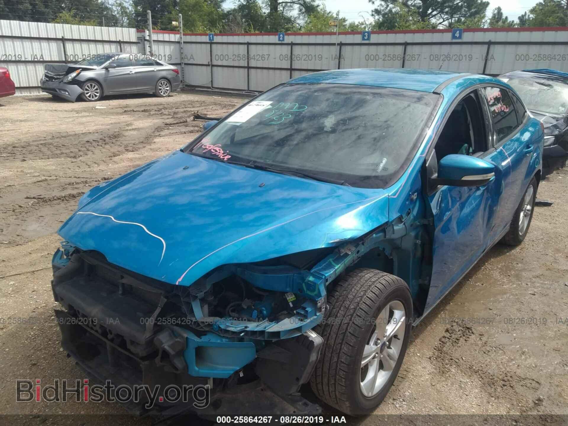 2014 FORD FOCUS - VIN: 1FADP3F20EL345483 - Фото 2