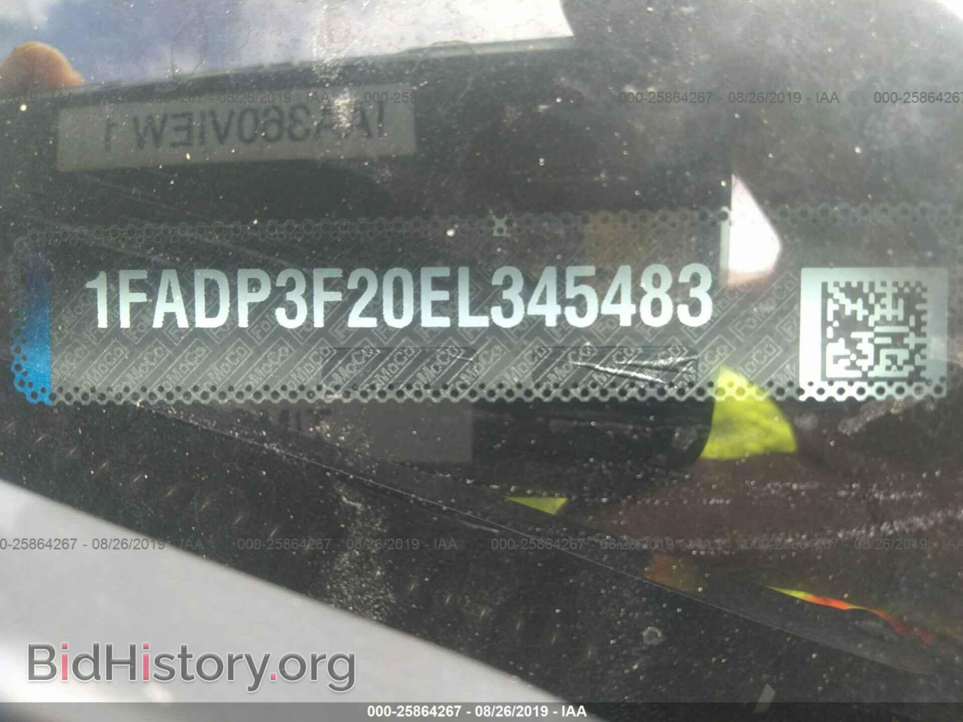 2014 FORD FOCUS - VIN: 1FADP3F20EL345483 - Фото 9