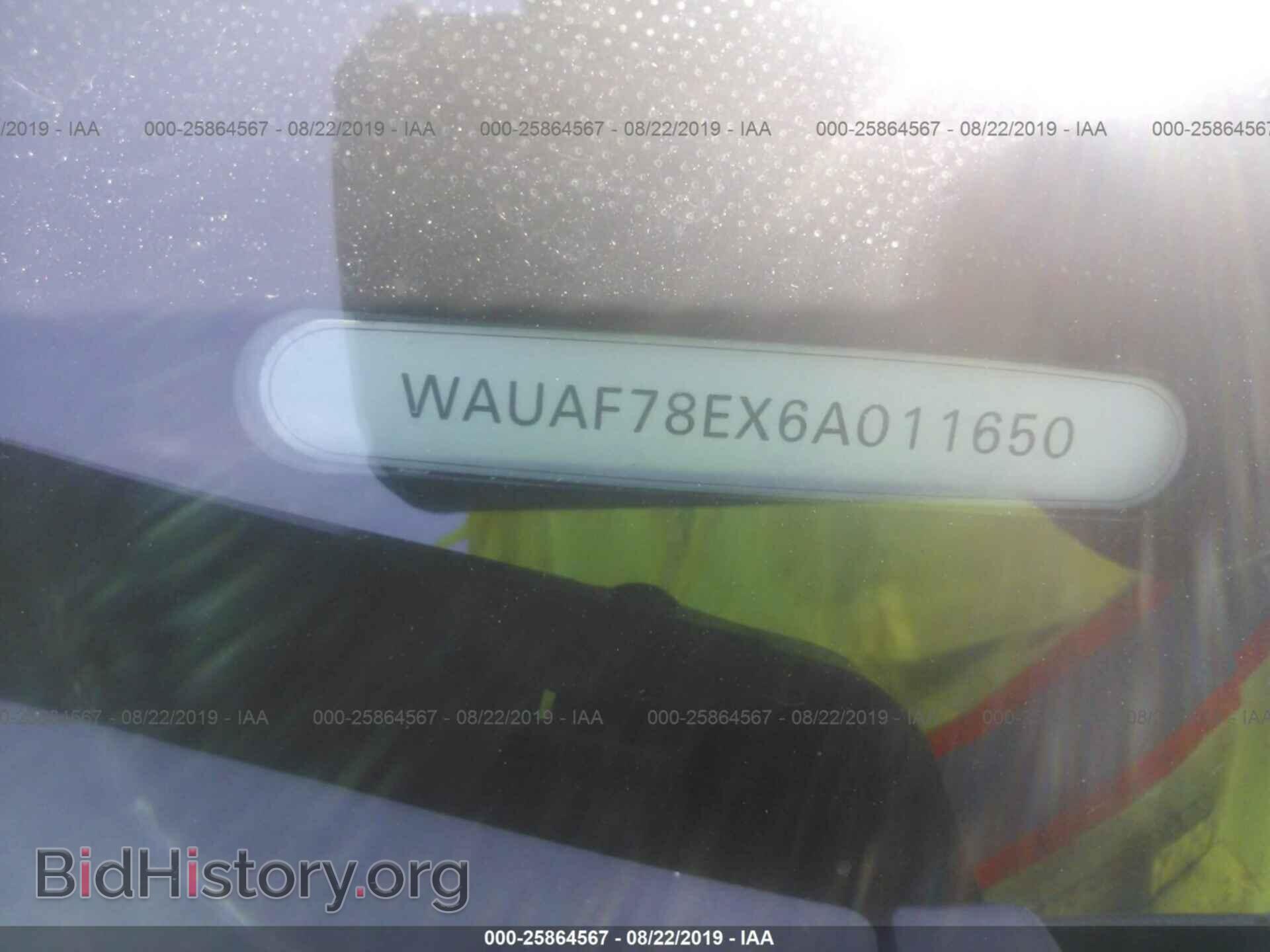 2006 AUDI A4 - VIN: WAUAF78EX6A011650 - Фото 9
