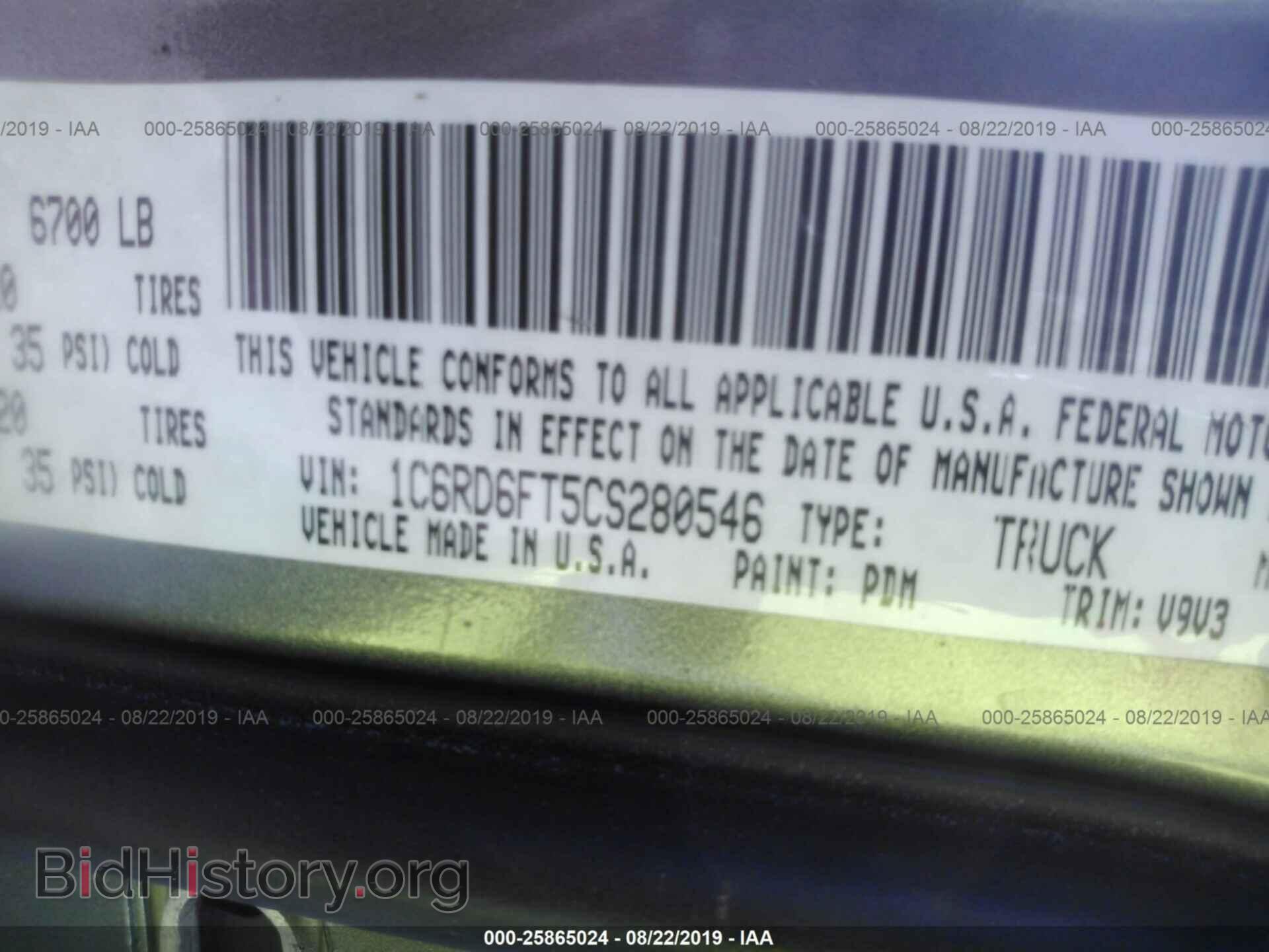2012 DODGE RAM 1500 - VIN: 1C6RD6FT5CS280546 - Photo 9