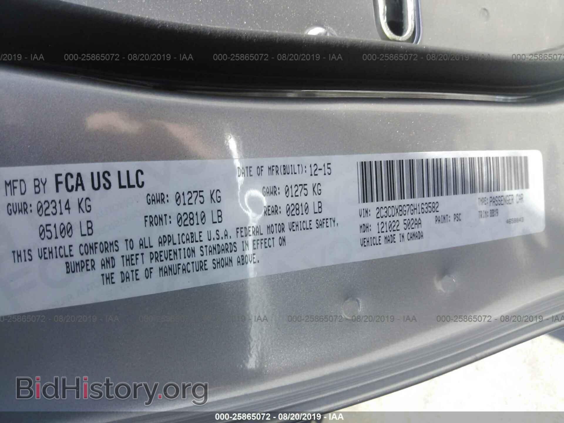 2016 DODGE CHARGER - VIN: 2C3CDXBG7GH163582 - Photo 9
