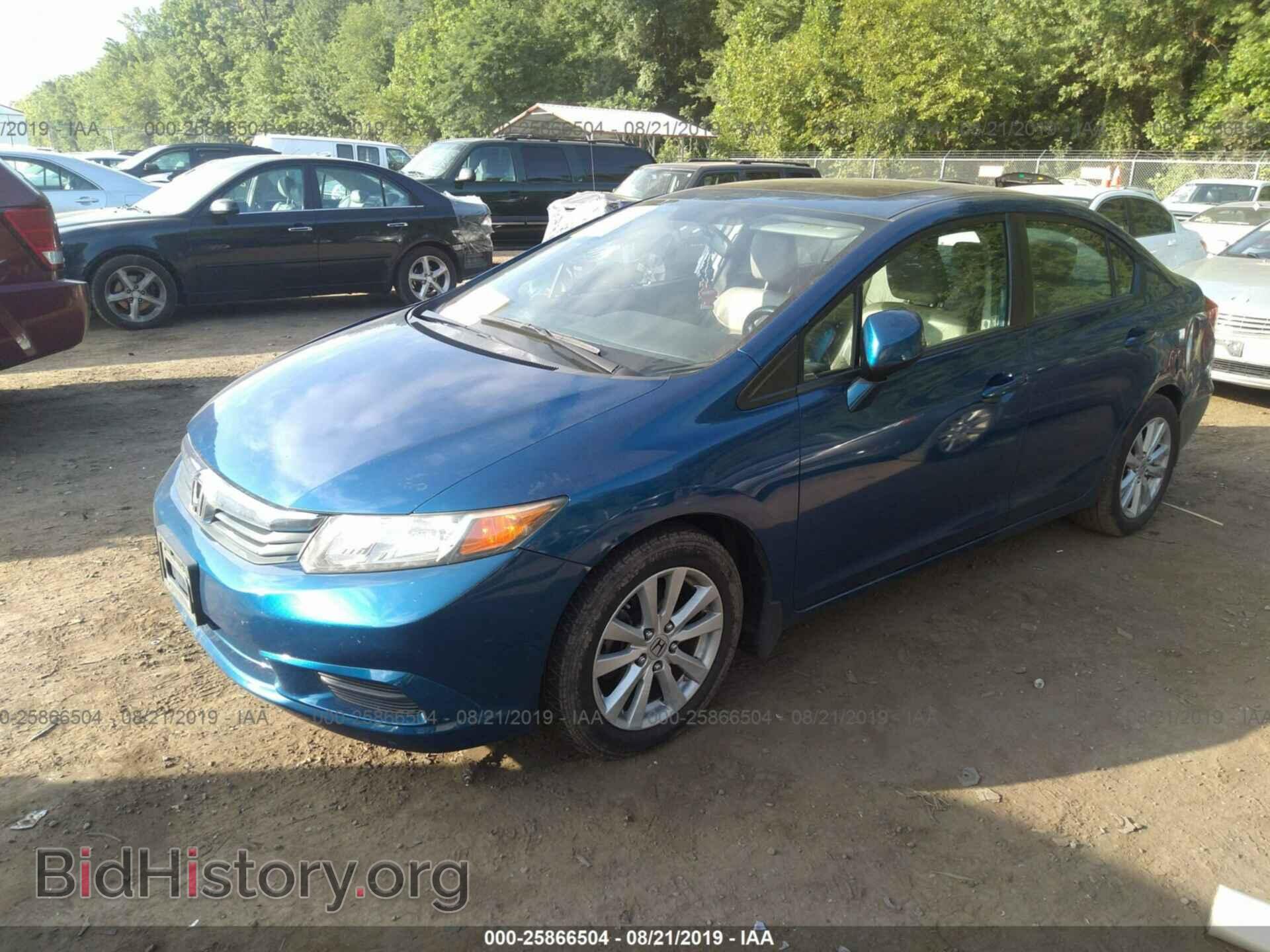 2012 HONDA CIVIC - VIN: 2HGFB2F91CH512941 - Фото 2