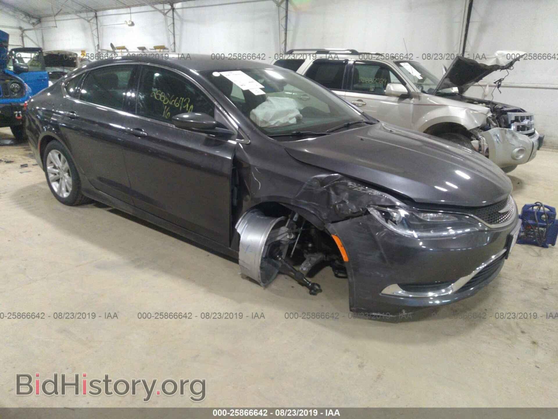 Фотография 1C3CCCAB8GN160280 - CHRYSLER 200 2016