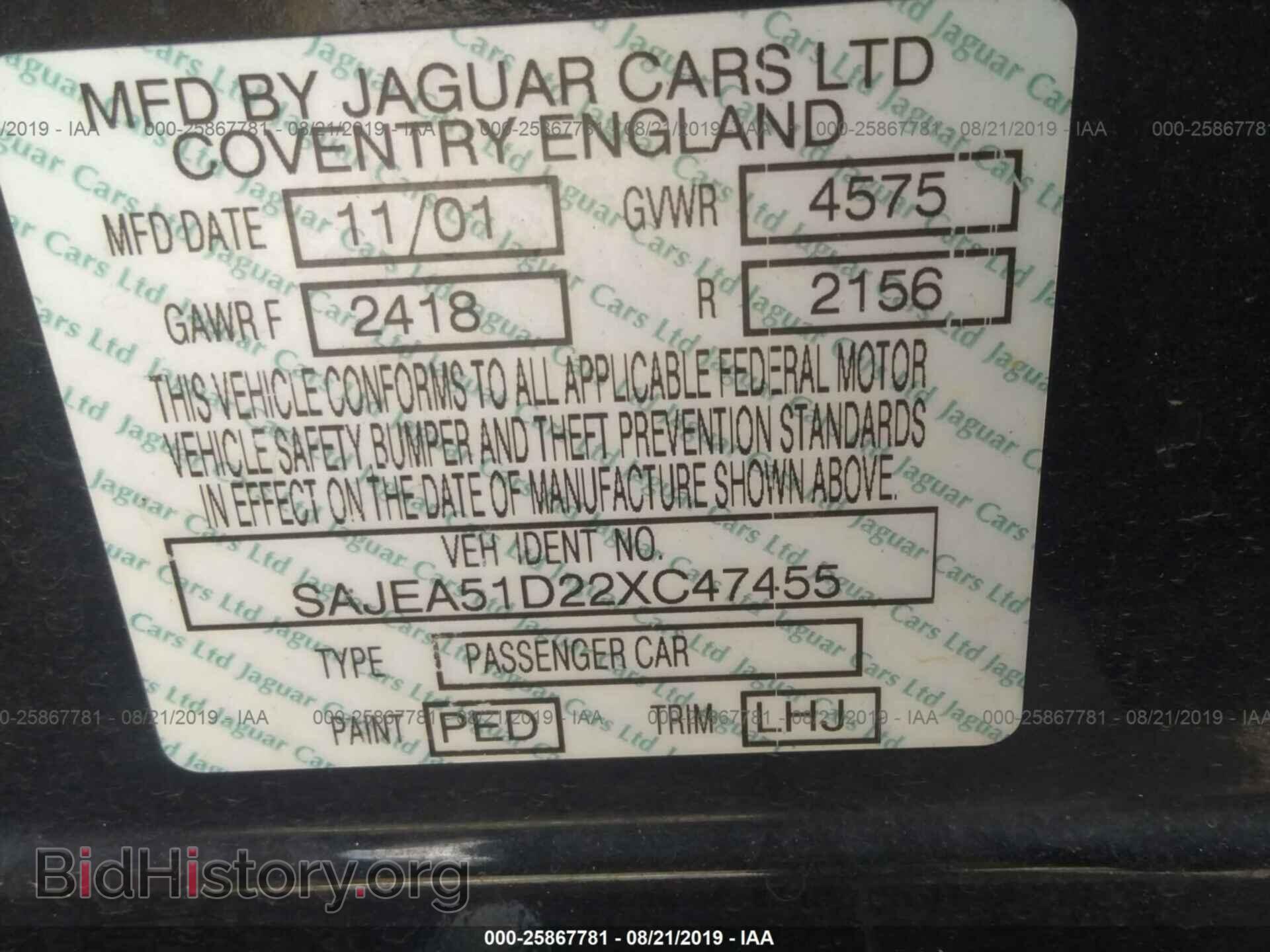 2002 JAGUAR X-TYPE - VIN: SAJEA51D22XC47455 - Photo 9