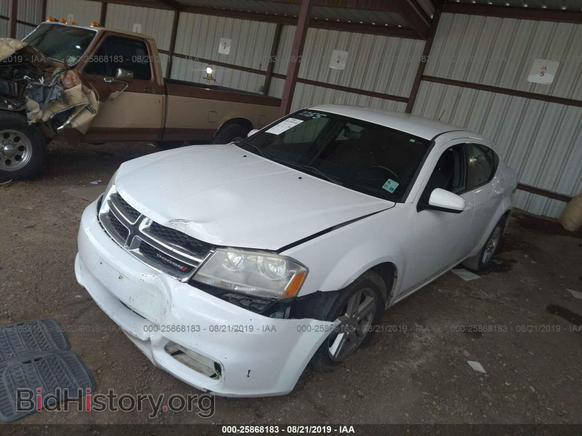 2012 DODGE AVENGER - VIN: 1C3CDZCBXCN230787 - Фото 2