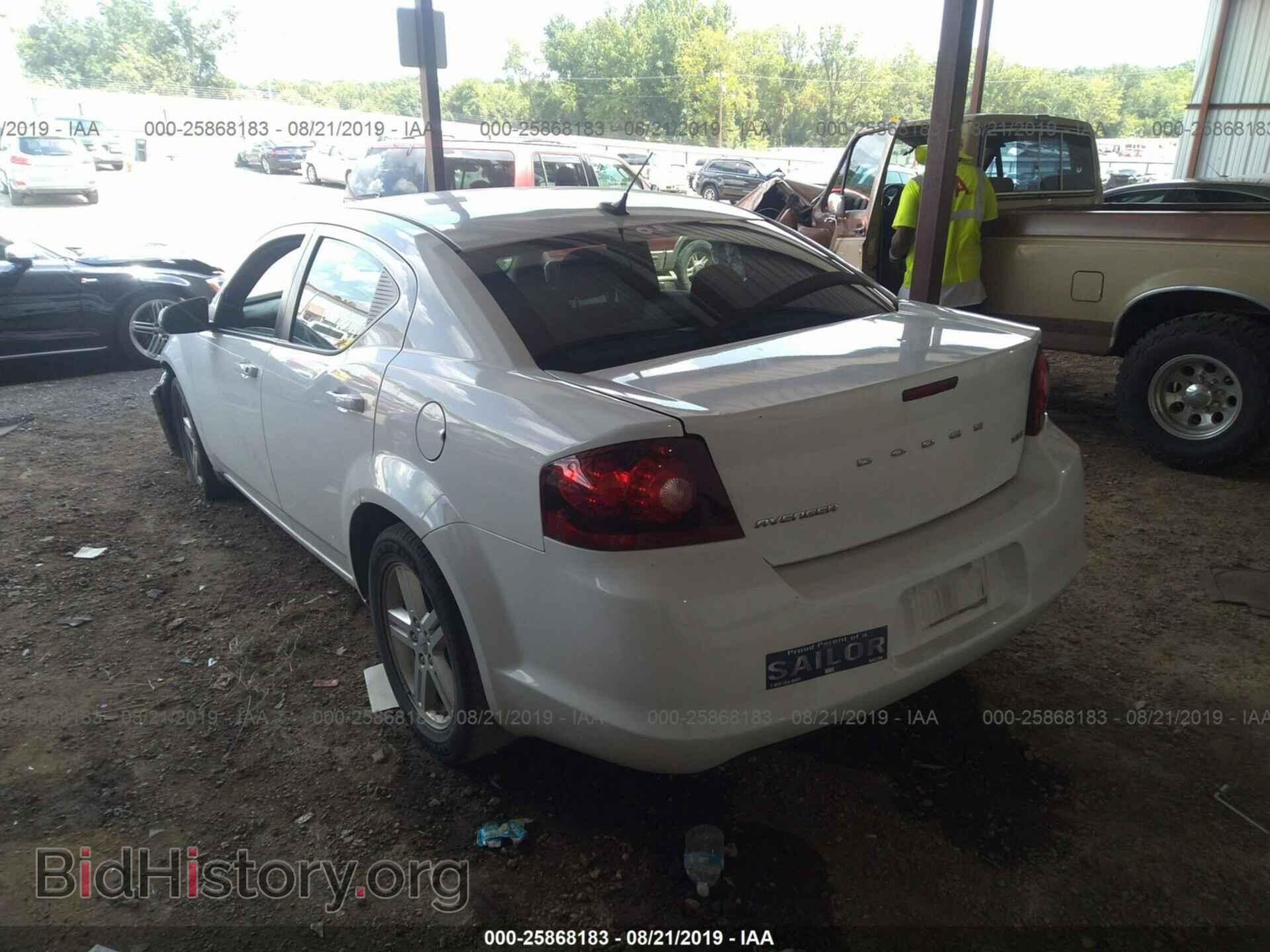 2012 DODGE AVENGER - VIN: 1C3CDZCBXCN230787 - Фото 3